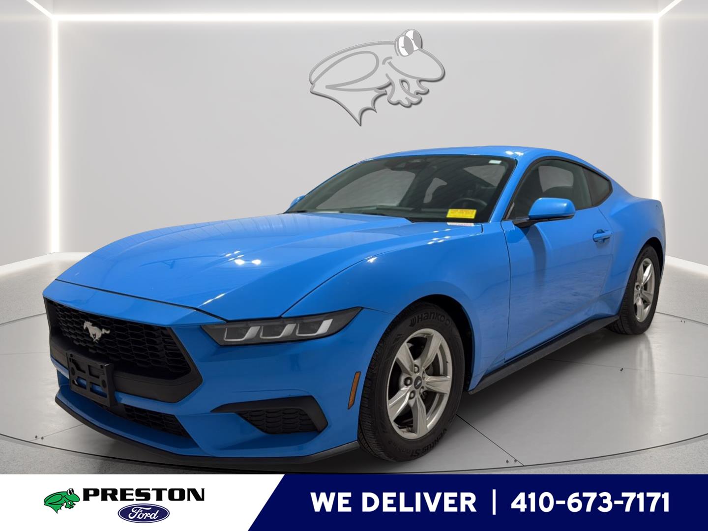 Grabber Blue Metallic 2024 Ford Mustang EcoBoost Fastback RWD Coupe Rear-Wheel Drive Automatic