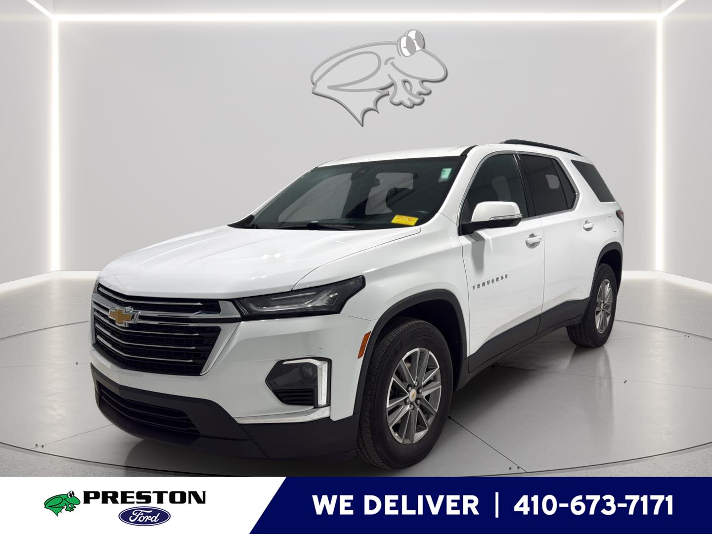 Summit White 2022 Chevrolet Traverse LT Cloth FWD SUV / Crossover Front-Wheel Drive 9-Speed Automatic