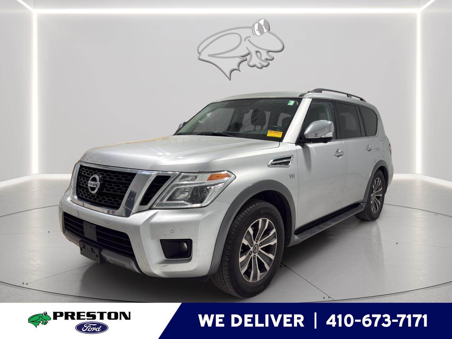 Brilliant Silver Metallic 2019 Nissan Armada SL 4WD SUV / Crossover Four-Wheel Drive Automatic