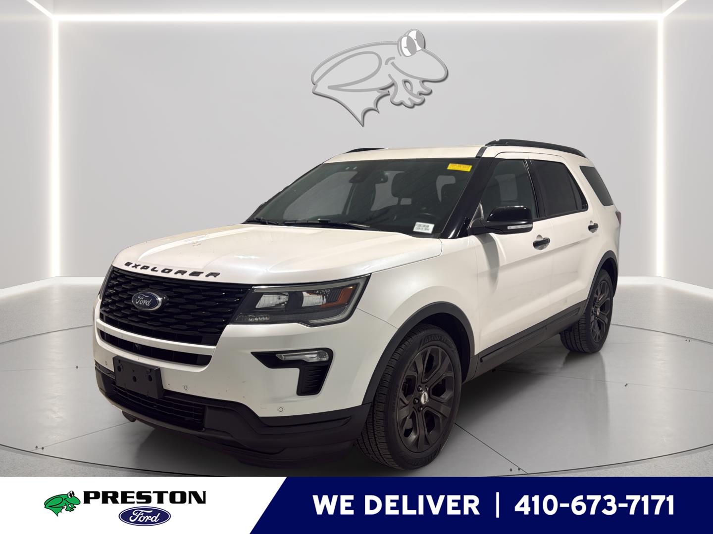 White Platinum Metallic Tri-Coat 2018 Ford Explorer Sport AWD SUV / Crossover All-Wheel Drive 6-Speed Automatic