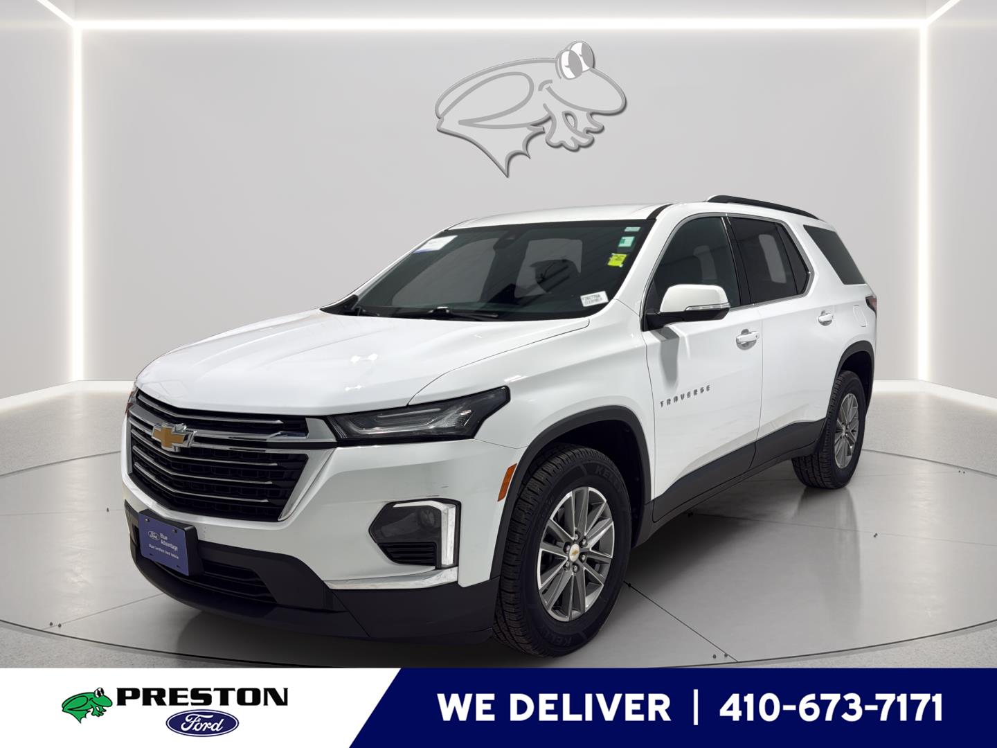 Summit White 2022 Chevrolet Traverse LT Cloth FWD SUV / Crossover Front-Wheel Drive 9-Speed Automatic