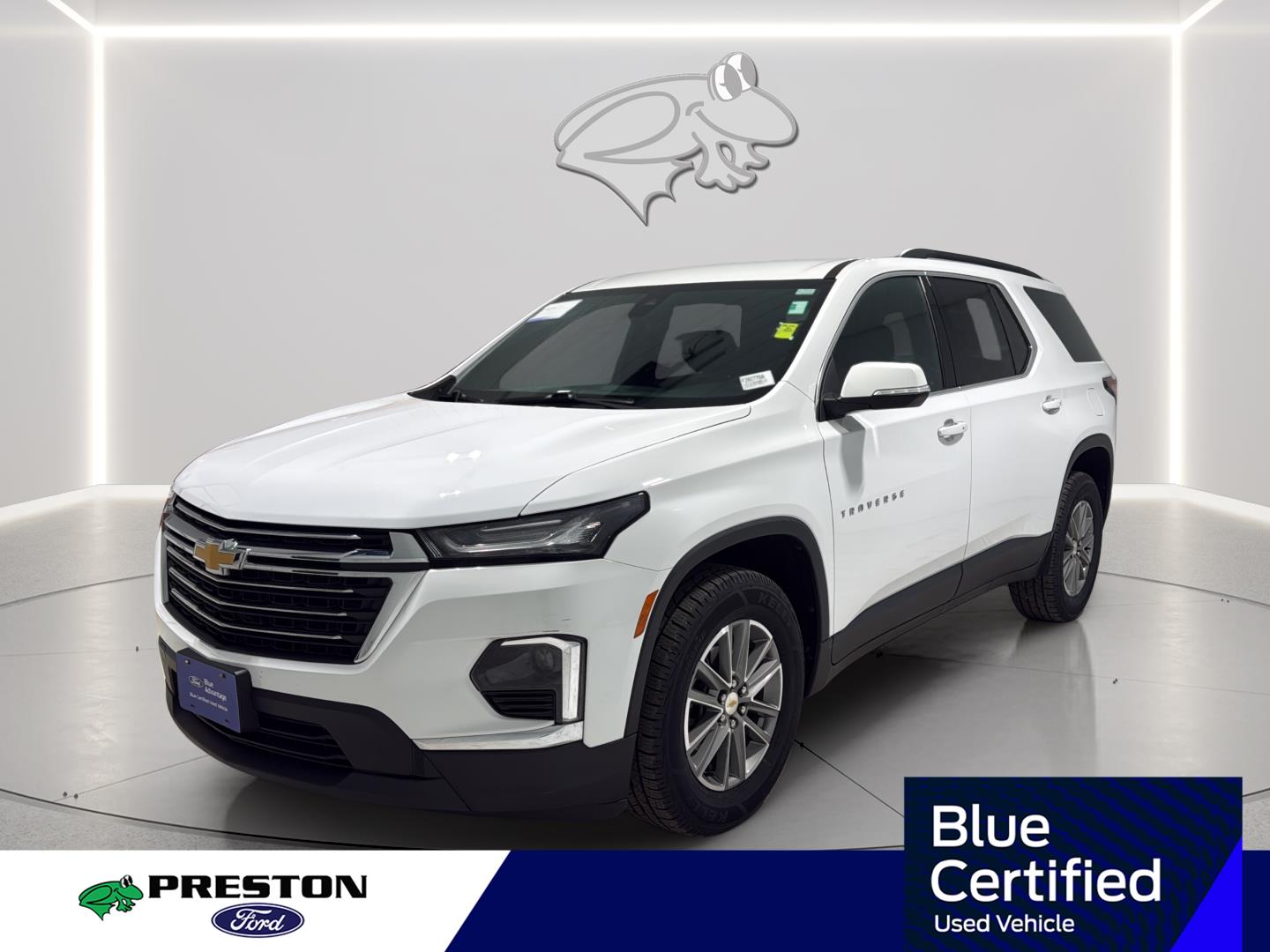 Summit White 2022 Chevrolet Traverse LT Cloth FWD SUV / Crossover Front-Wheel Drive 9-Speed Automatic