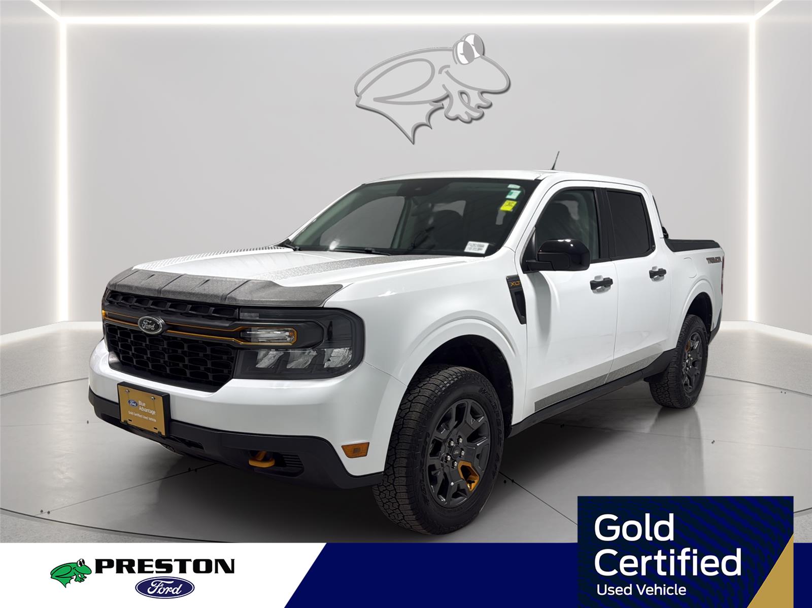 Oxford White 2024 Ford Maverick XLT SuperCrew AWD Pickup Truck All-Wheel Drive 8-Speed Automatic