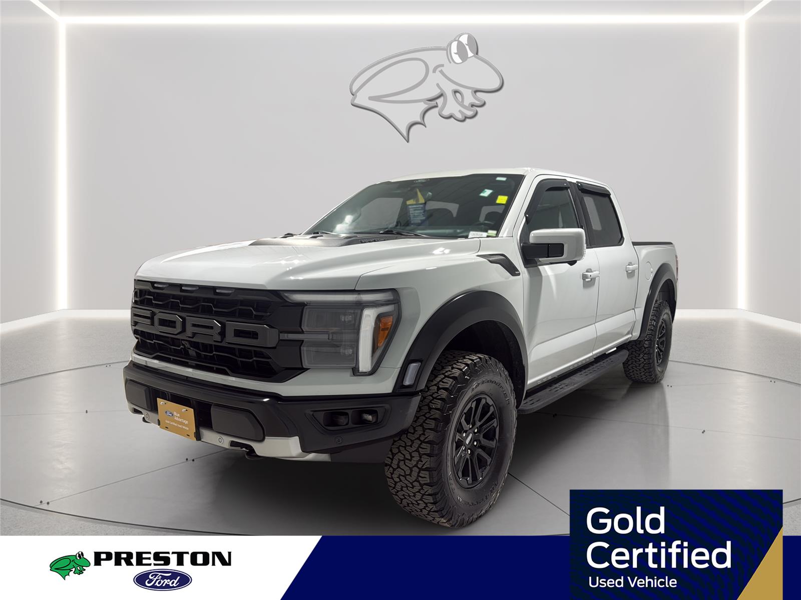 Avalanche Gray 2024 Ford F-150 Raptor SuperCrew 4WD Pickup Truck Four-Wheel Drive Automatic