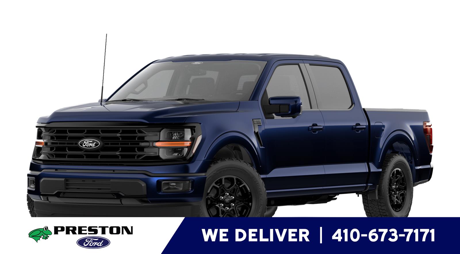Antimatter Blue Metallic 2026 Ford F-150 XLT SuperCrew 4WD Pickup Truck Four-Wheel Drive Automatic