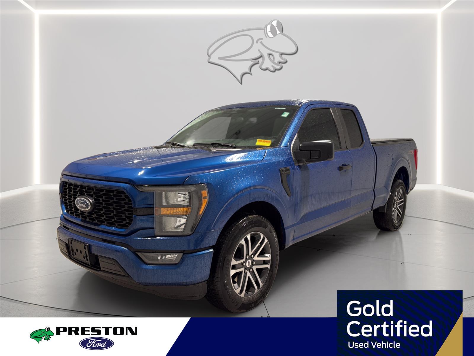 Atlas Blue 2023 Ford F-150 XL SuperCab RWD Pickup Truck 4X2 Automatic