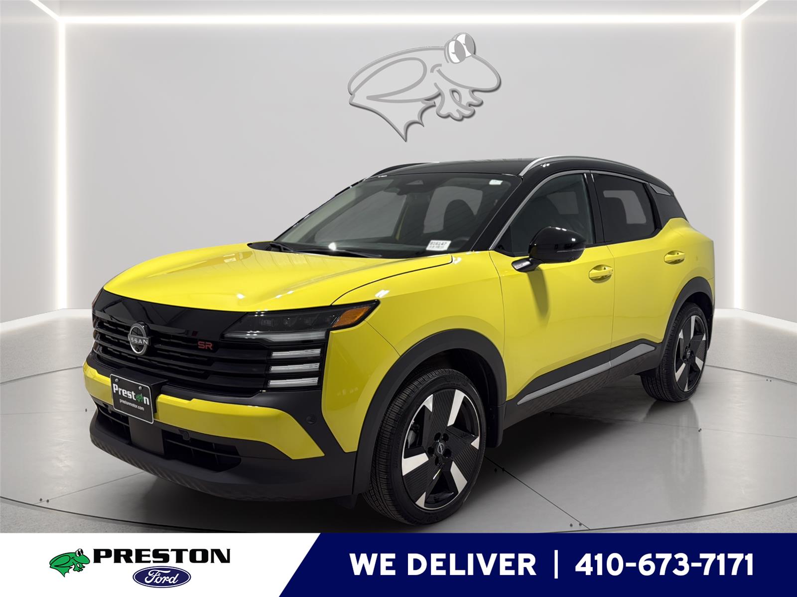 Yuzu Yellow Metallic/Super Black 2025 Nissan Kicks SR AWD SUV / Crossover All-Wheel Drive Continuously Variable Transmission