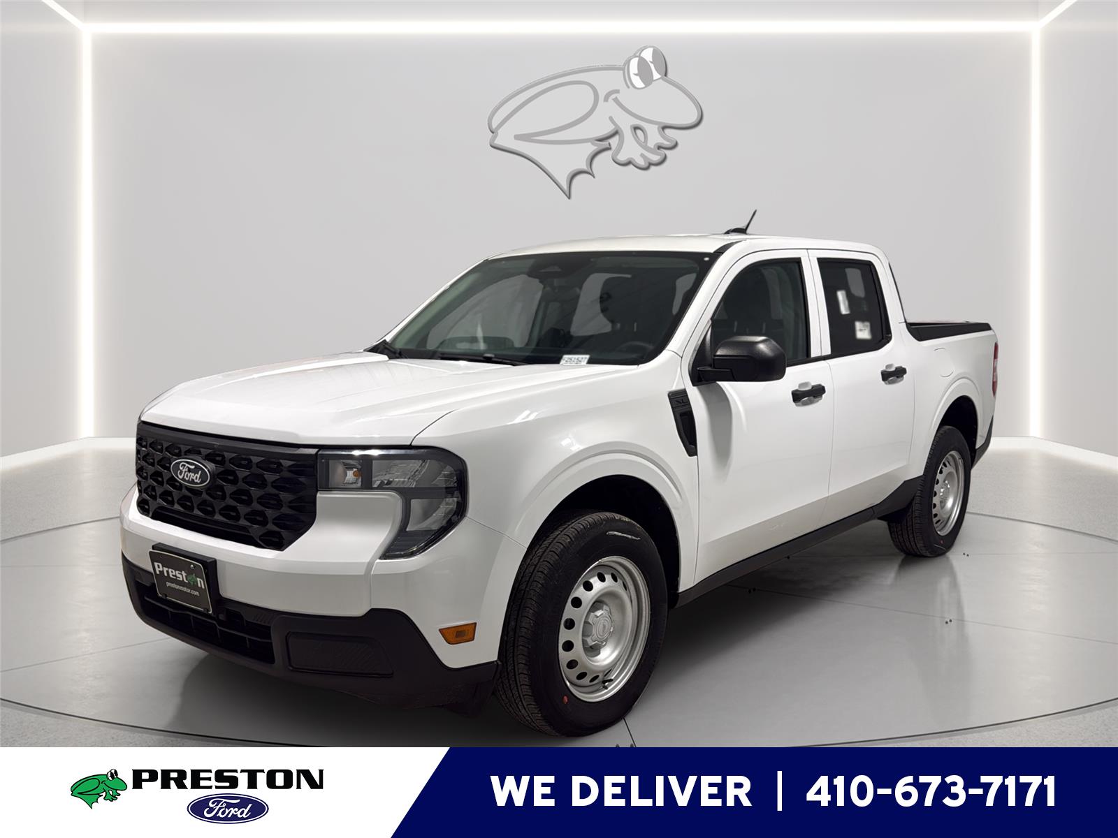 Oxford White 2025 Ford Maverick XL SuperCrew AWD Pickup Truck All-Wheel Drive 1-Speed Dual Clutch