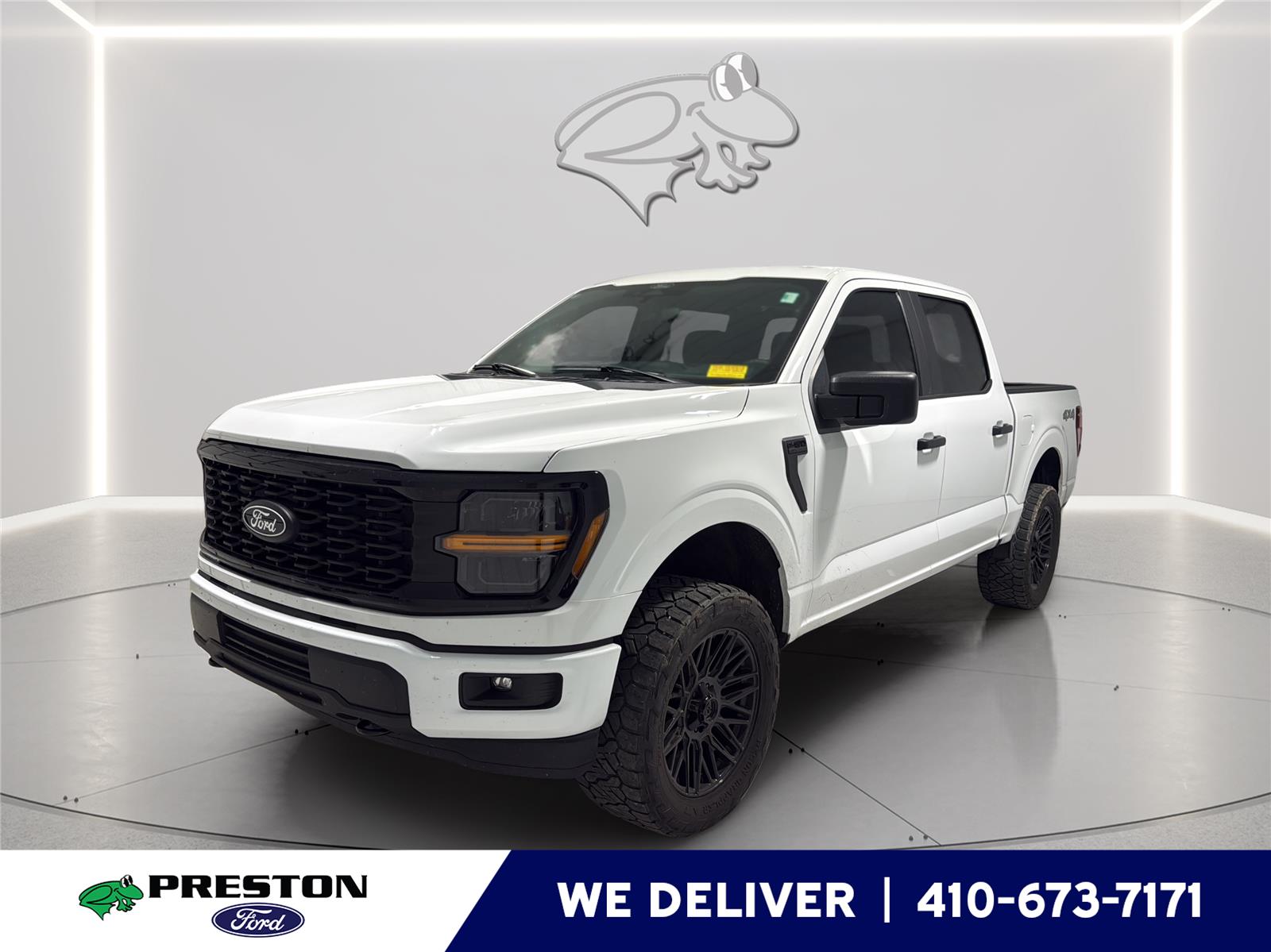 Oxford White 2024 Ford F-150 STX SuperCrew 4WD Pickup Truck Four-Wheel Drive Automatic