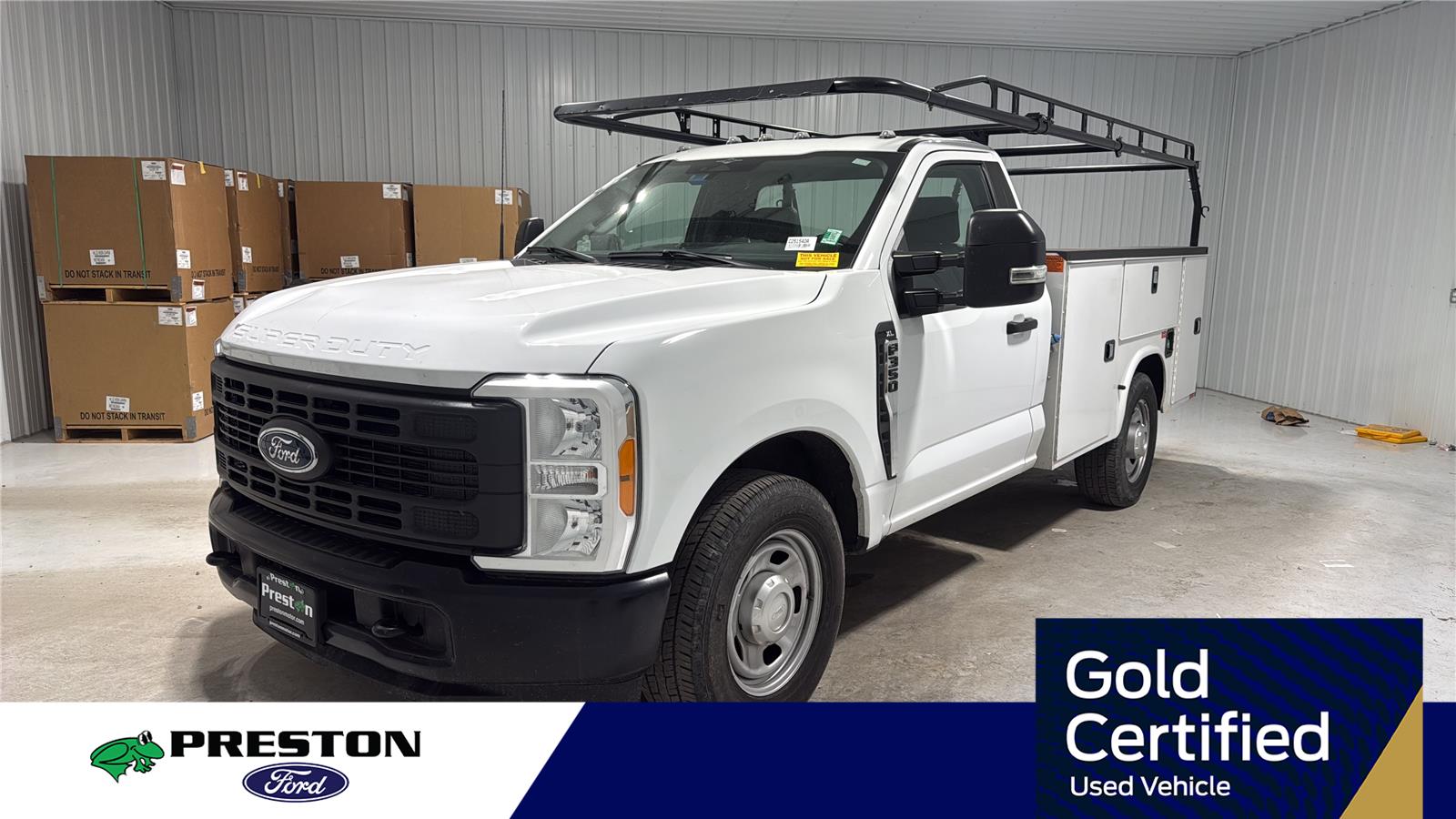White 2023 Ford F-350 Super Duty Chassis Pickup Truck 4X2 
