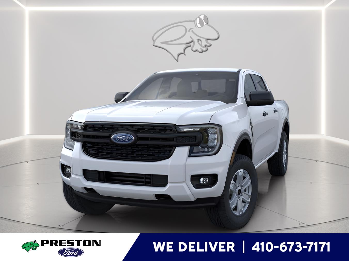 Oxford White 2026 Ford Ranger XL SuperCrew 4WD Pickup Truck Four-Wheel Drive Automatic
