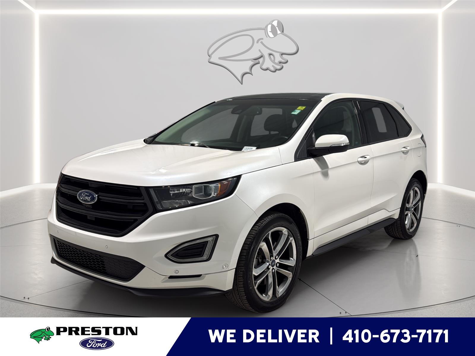 White Platinum Metallic Tri-Coat 2015 Ford Edge Sport AWD SUV / Crossover All-Wheel Drive 6-Speed Automatic