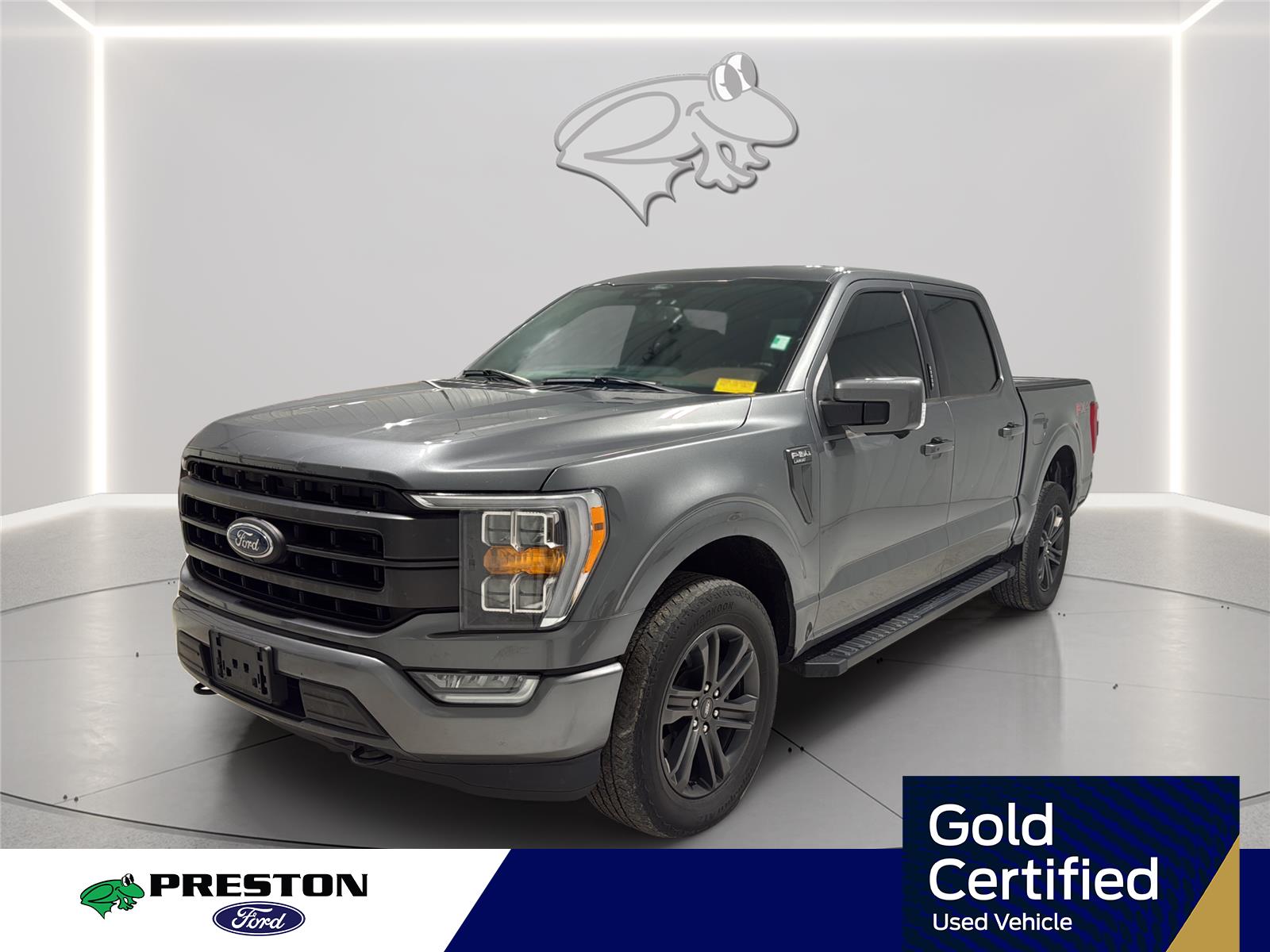 Carbonized Gray 2022 Ford F-150 Lariat SuperCrew 4WD Pickup Truck Four-Wheel Drive Automatic