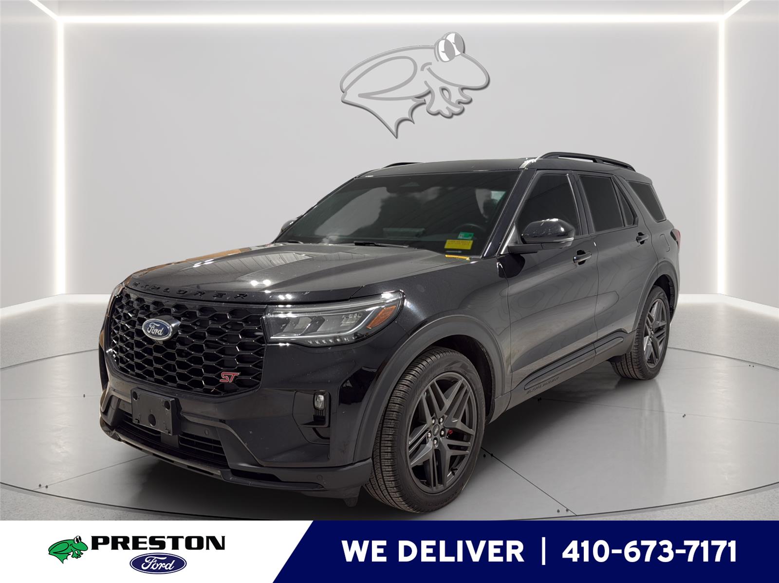 Agate Black Metallic 2025 Ford Explorer ST AWD SUV / Crossover All-Wheel Drive Automatic