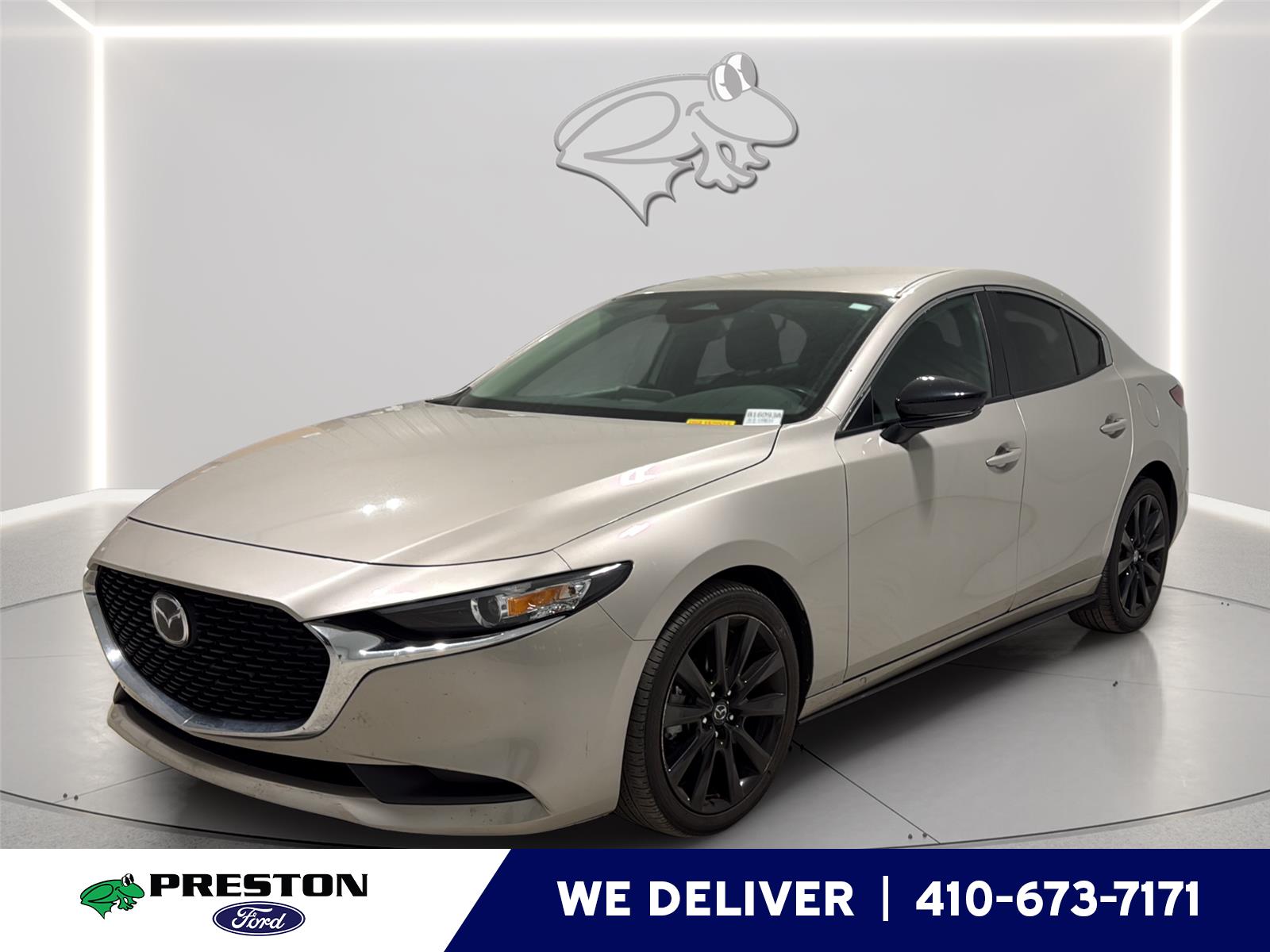 Gray (Platinum Quartz Metallic) 2024 Mazda MAZDA3 2.5 S Select Sport FWD Sedan Front-Wheel Drive Automatic