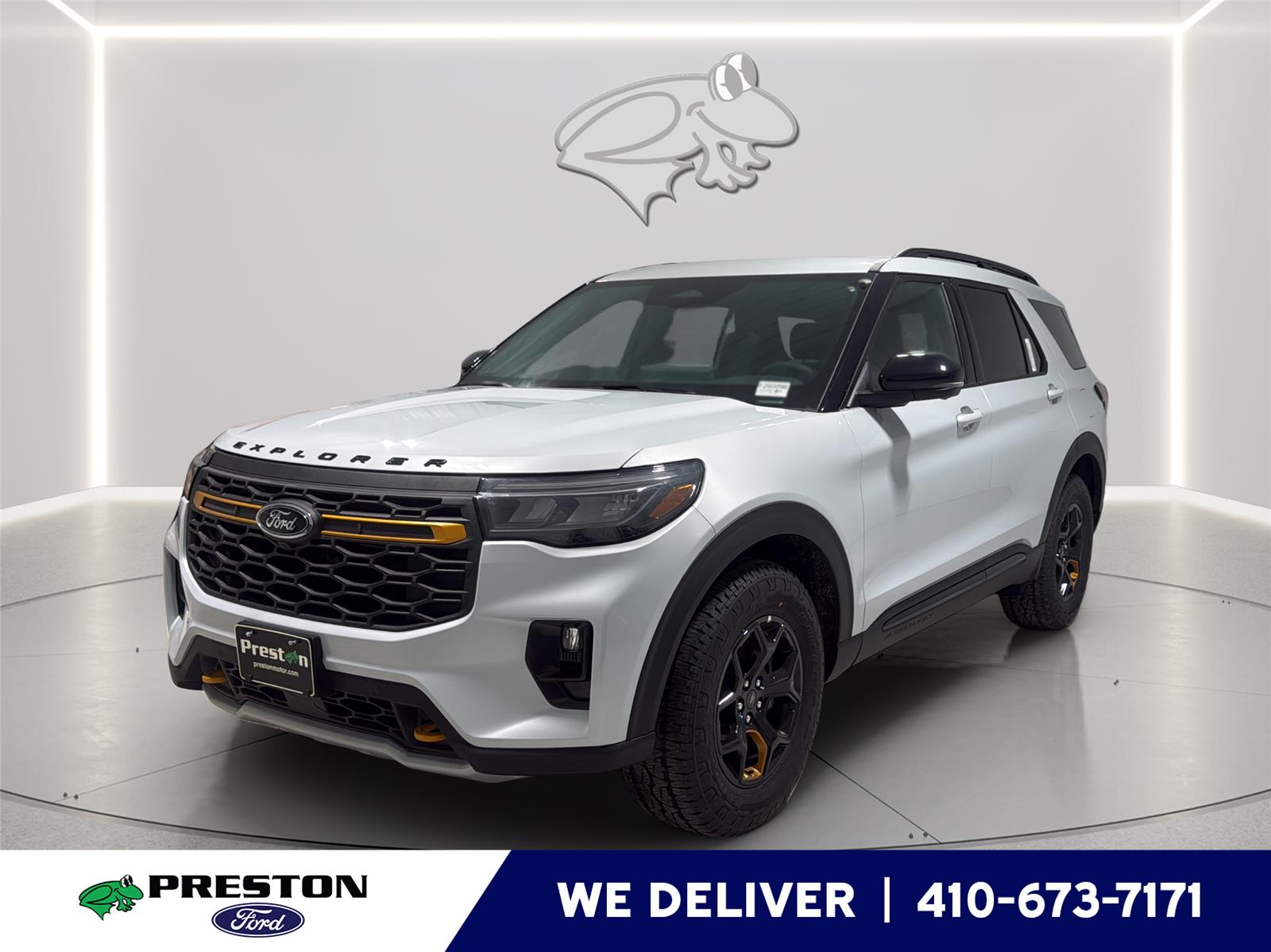 Space White 2026 Ford Explorer SUV / Crossover All-Wheel Drive Automatic