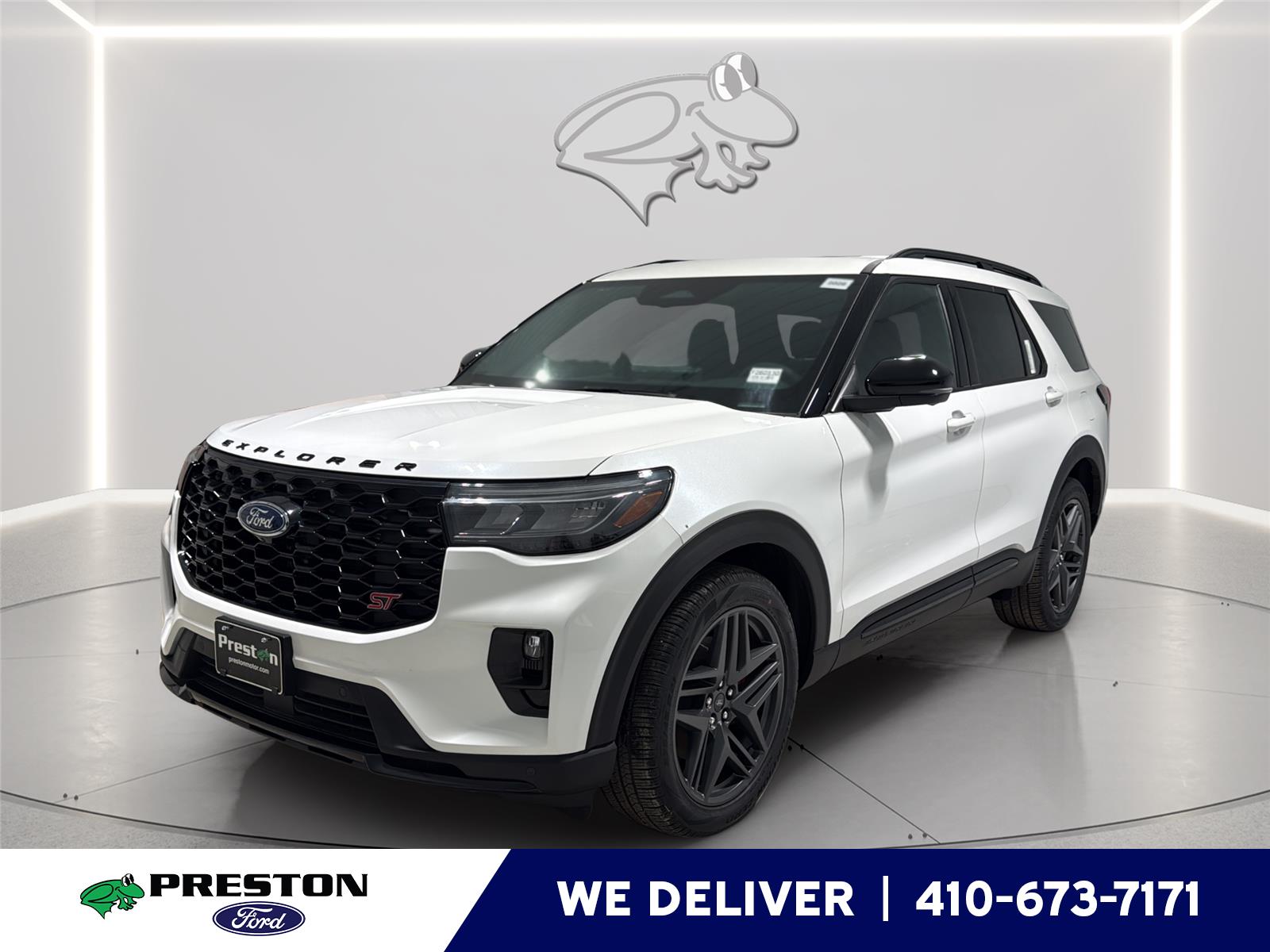 Star White Metallic Tri-Coat 2026 Ford Explorer SUV / Crossover All-Wheel Drive Automatic