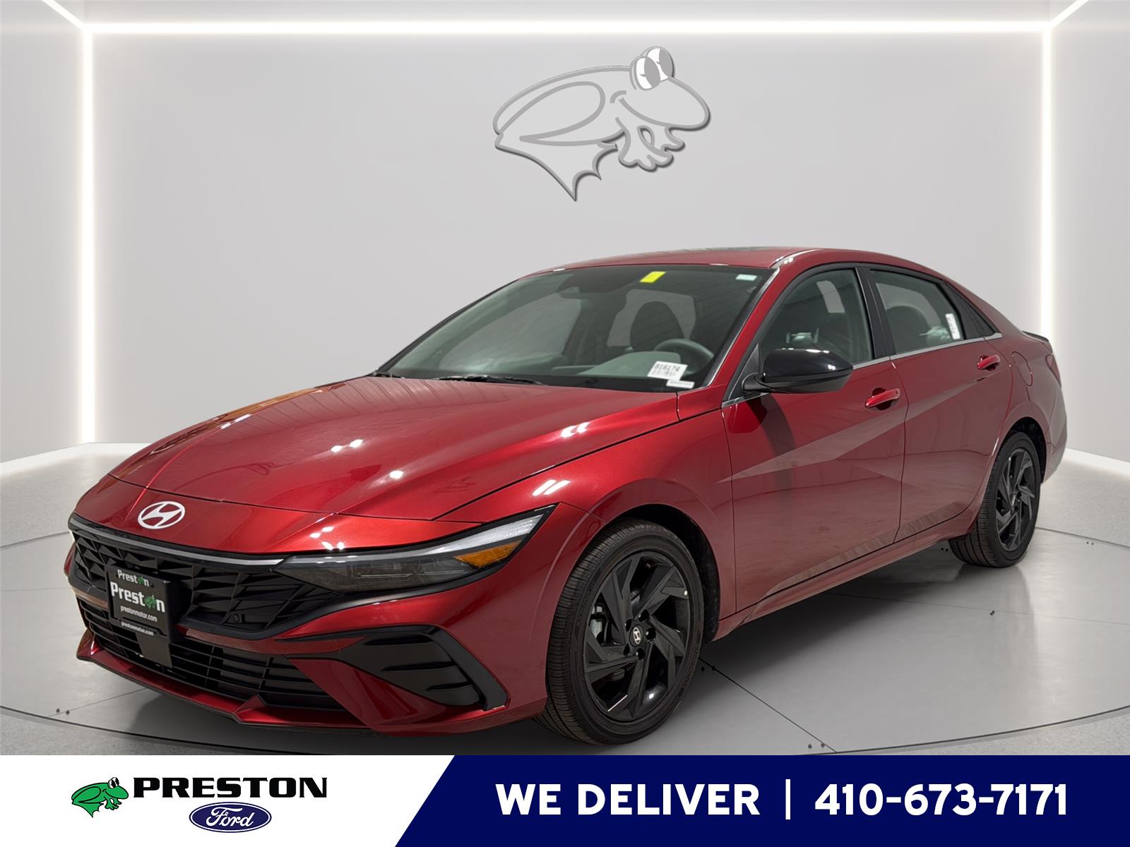 Ultimate Red 2026 Hyundai Elantra Sedan Front-Wheel Drive Continuously Variable Transmission