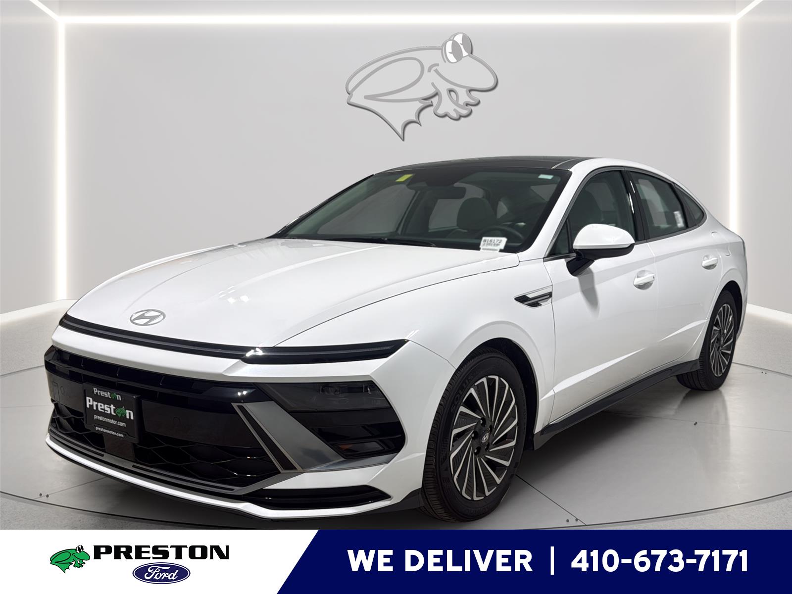 Serenity White 2026 Hyundai Sonata Hybrid Sedan Front-Wheel Drive Automatic