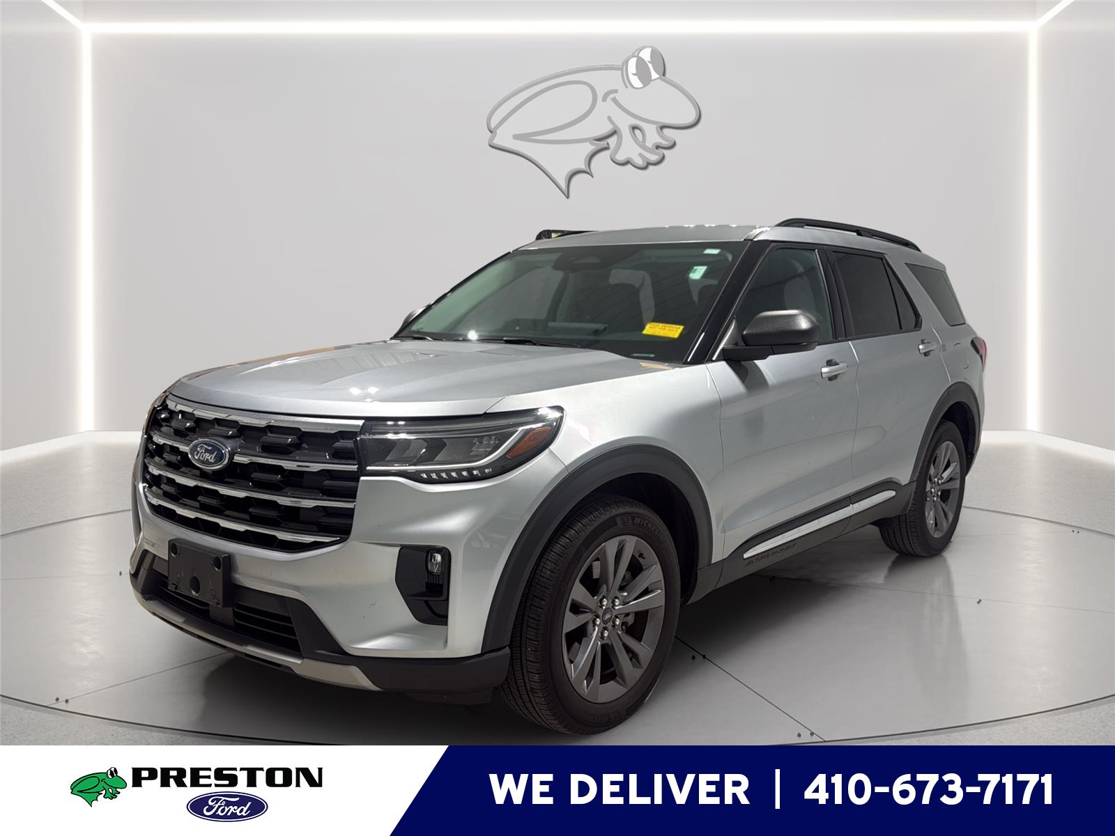 Iconic Silver 2025 Ford Explorer SUV / Crossover All-Wheel Drive Automatic