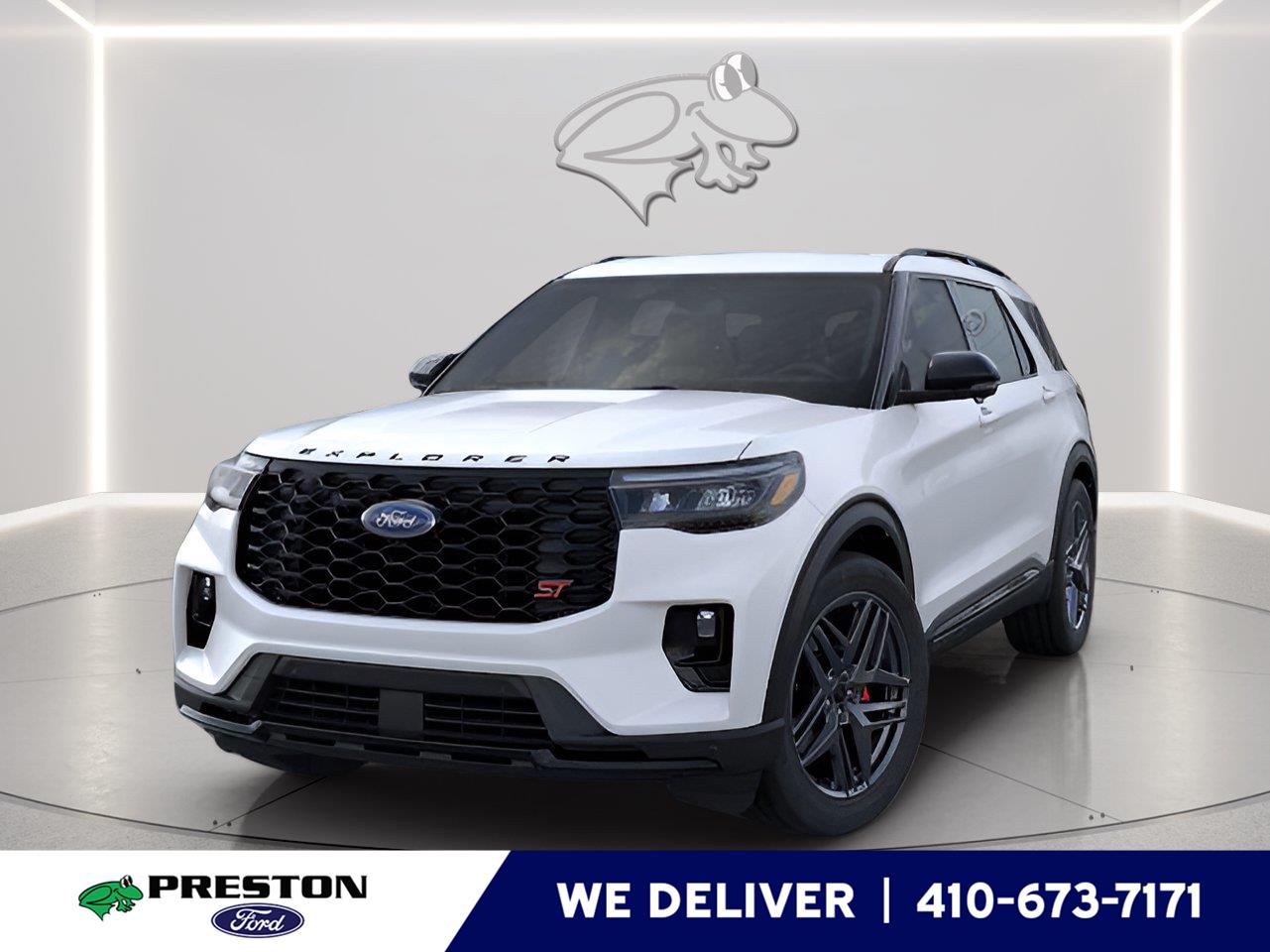 Star White Metallic Tri-Coat 2026 Ford Explorer SUV / Crossover All-Wheel Drive Automatic