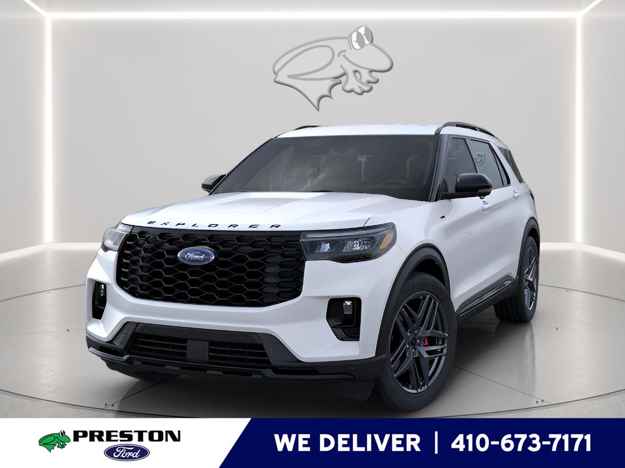 Star White Metallic Tri-Coat 2026 Ford Explorer SUV / Crossover All-Wheel Drive Automatic