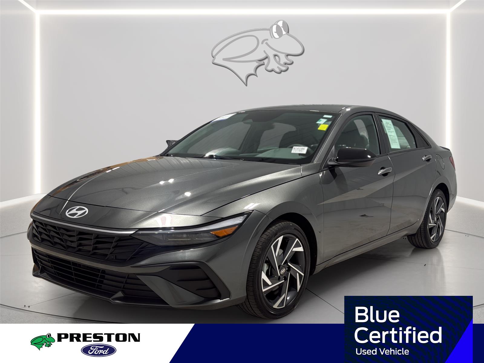 Amazon Gray 2025 Hyundai Elantra Hybrid Sedan Front-Wheel Drive Automatic