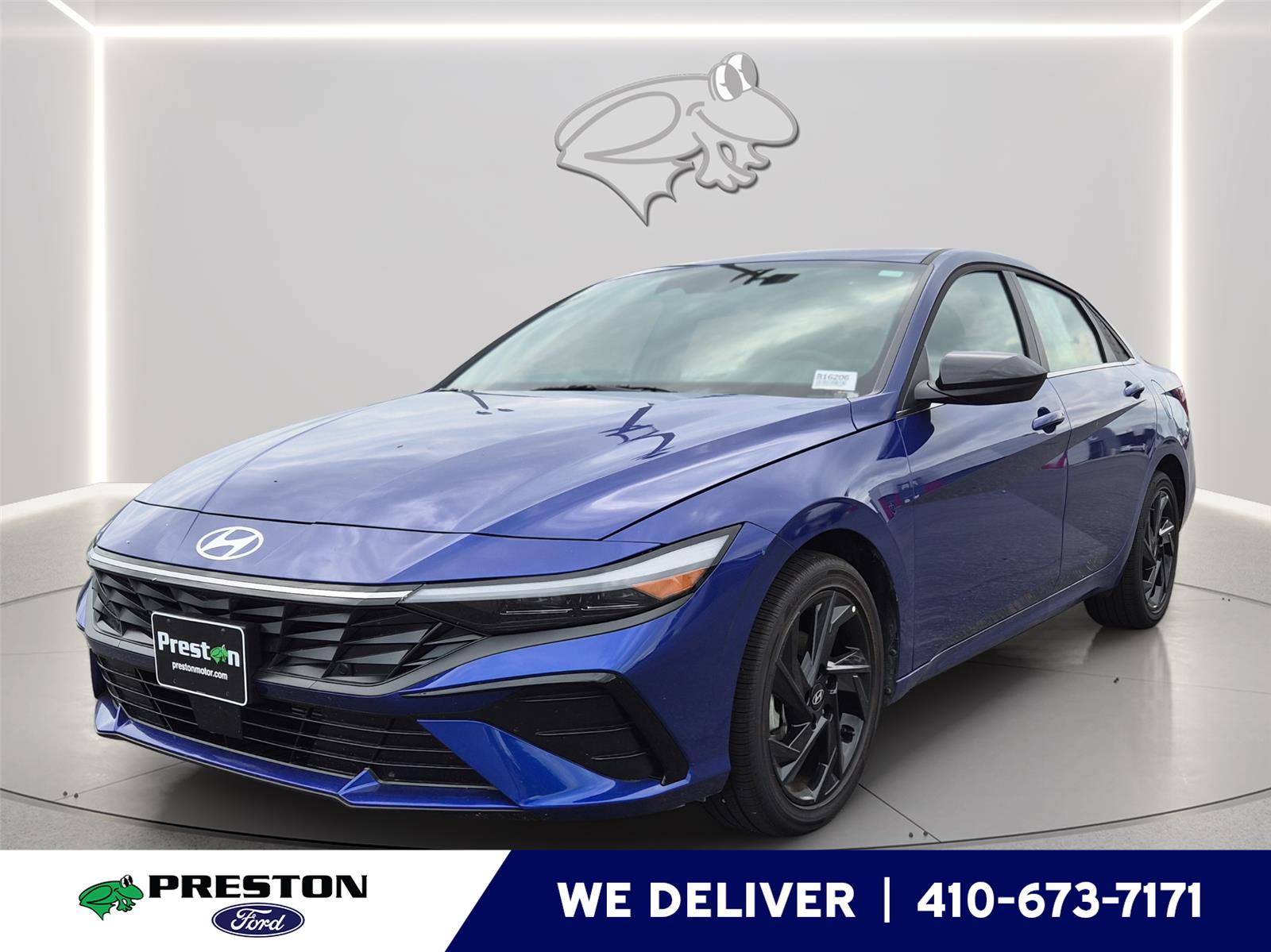 Intense Blue 2026 Hyundai Elantra Sedan Front-Wheel Drive Continuously Variable Transmission