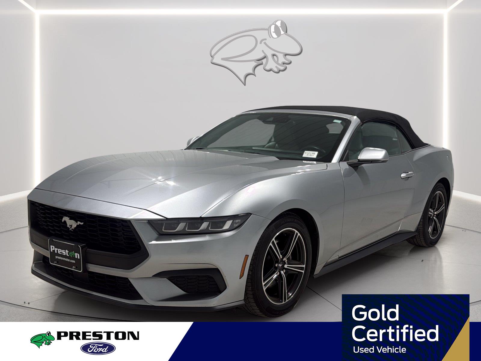 Iconic Silver 2024 Ford Mustang Convertible Rear-Wheel Drive Automatic