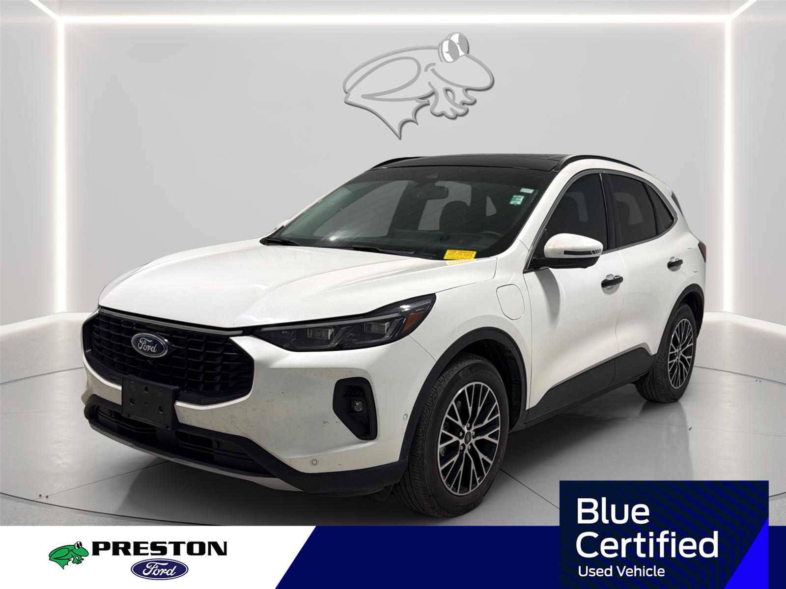 Star White Metallic Tri-Coat 2023 Ford Escape Hybrid Plug-in SUV / Crossover Front-Wheel Drive Continuously Variable Transmission