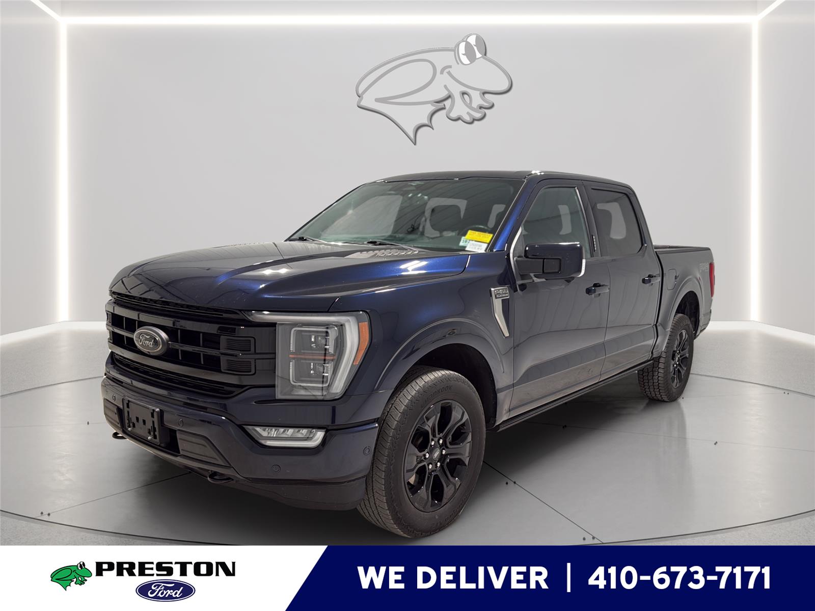 Antimatter Blue 2023 Ford F-150 Pickup Truck Four-Wheel Drive Automatic