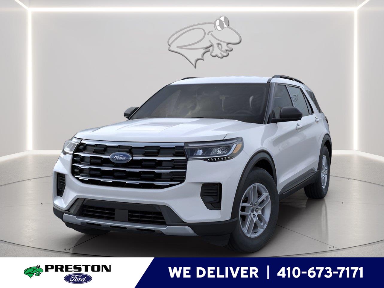 Space White 2026 Ford Explorer SUV / Crossover All-Wheel Drive Automatic