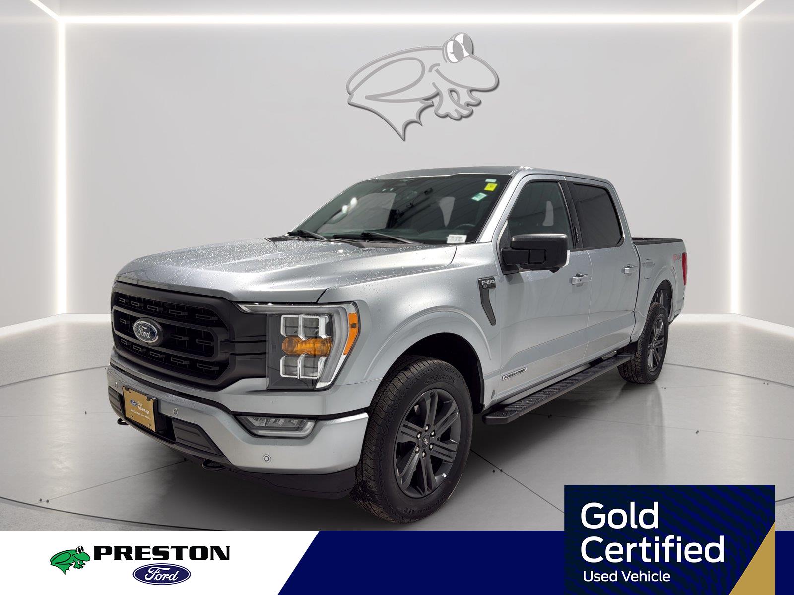 Iconic Silver 2023 Ford F-150 Pickup Truck Four-Wheel Drive Automatic