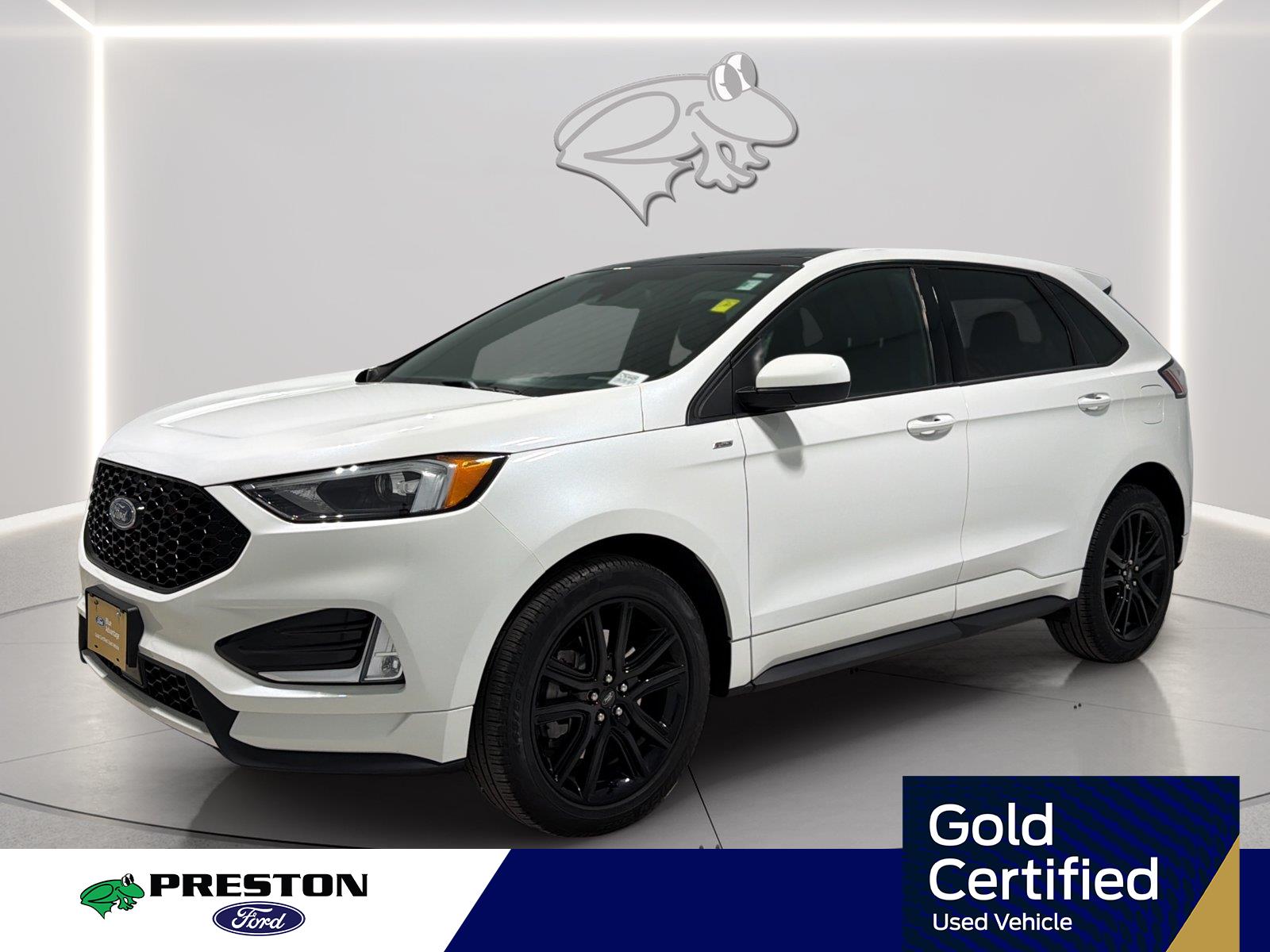 Star White Metallic Tri-Coat 2023 Ford Edge SUV / Crossover All-Wheel Drive 8-Speed Automatic