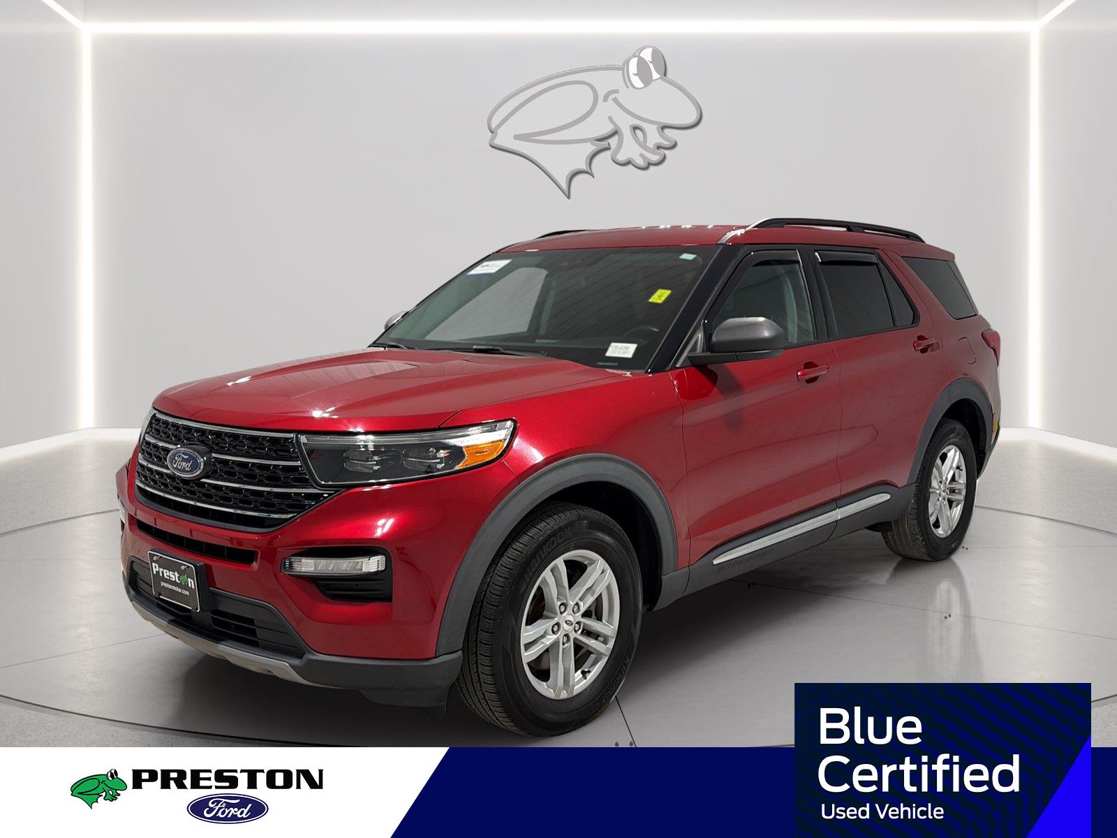 Rapid Red Metallic Tinted Clearcoat 2021 Ford Explorer SUV / Crossover All-Wheel Drive Automatic