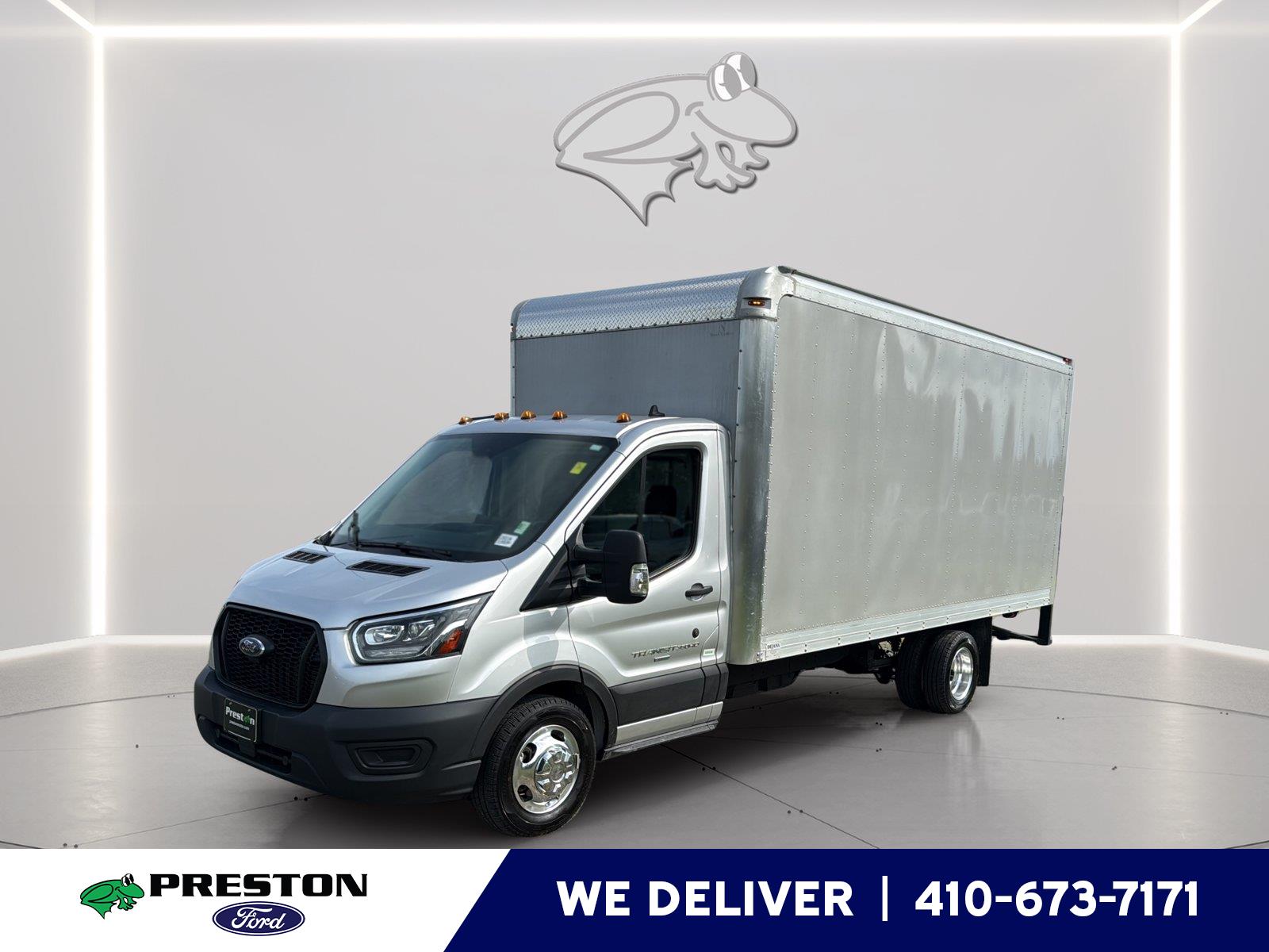 Ingot Silver 2023 Ford Transit Chassis Van Rear-Wheel Drive