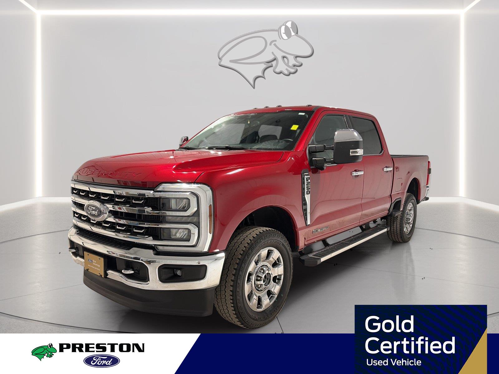 Rapid Red Metallic Tinted Clearcoat 2024 Ford F-250 Super Duty Pickup Truck Four-Wheel Drive Automatic