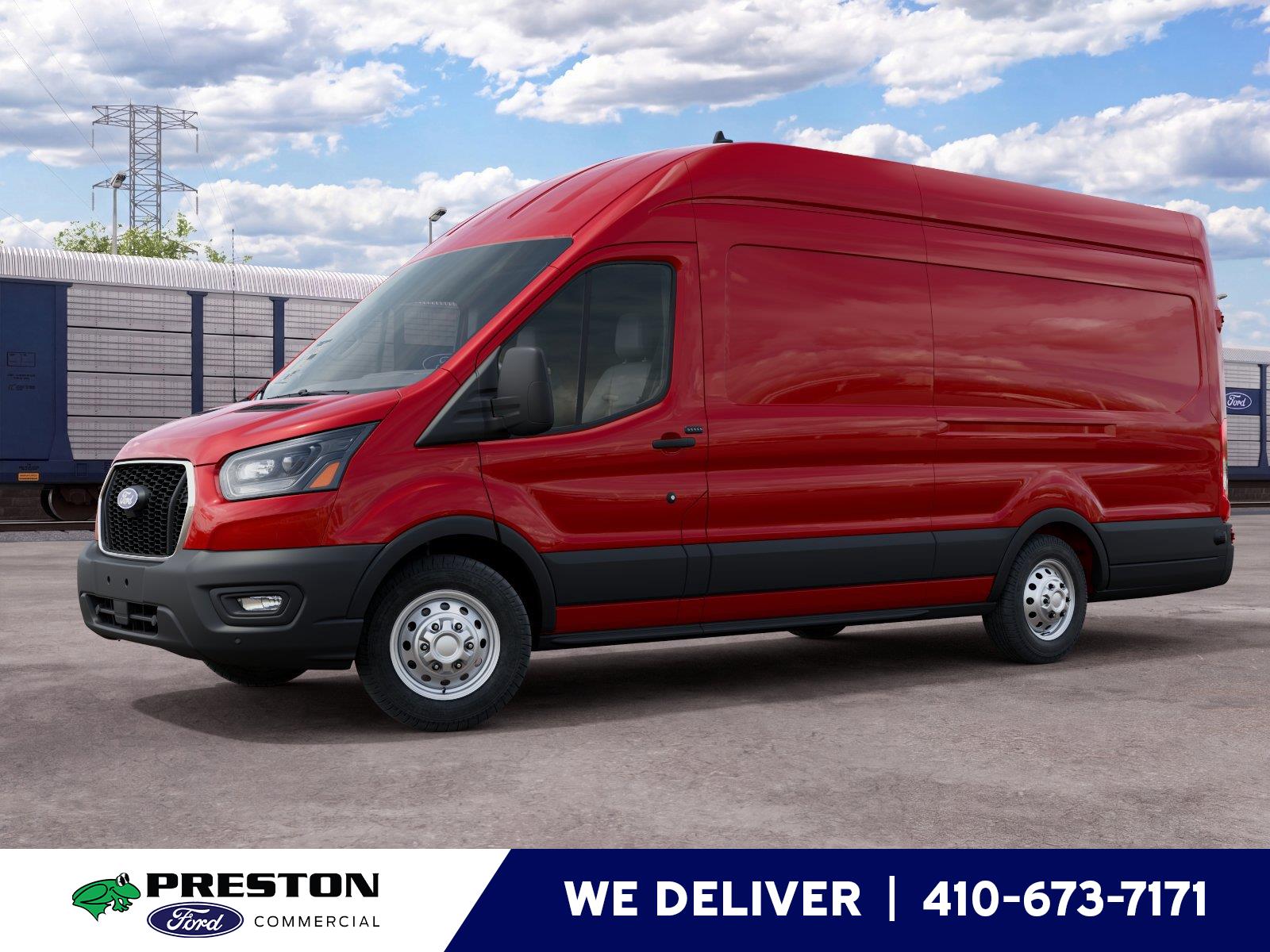 Race Red 2027 Ford Transit Cargo Van All-Wheel Drive Automatic