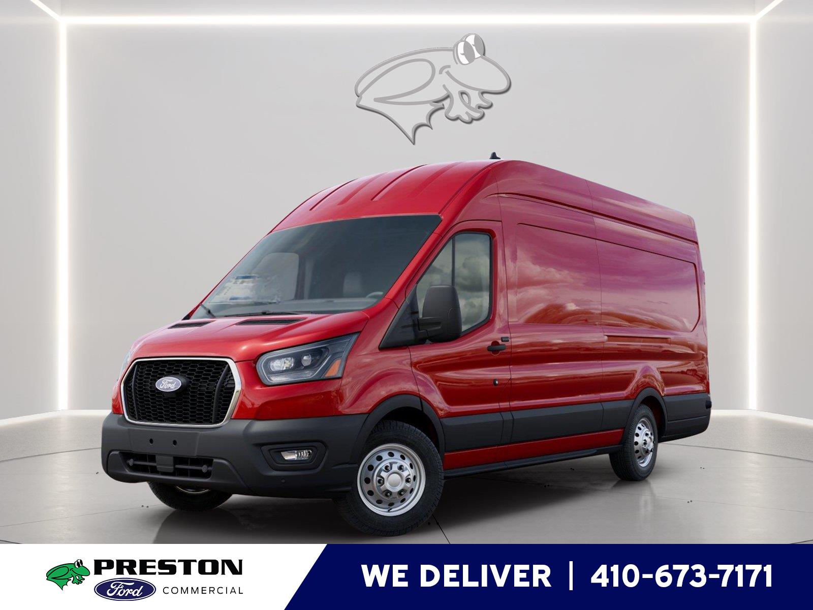 Race Red 2027 Ford Transit Cargo Van All-Wheel Drive Automatic