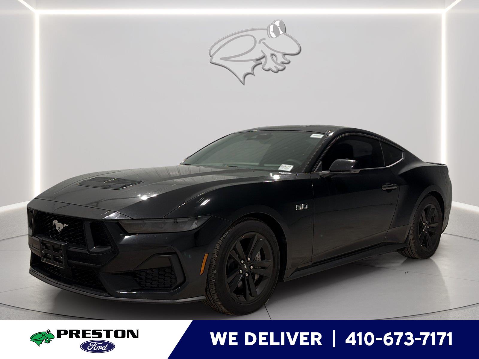 Shadow Black 2025 Ford Mustang Coupe Rear-Wheel Drive 6-Speed Manual