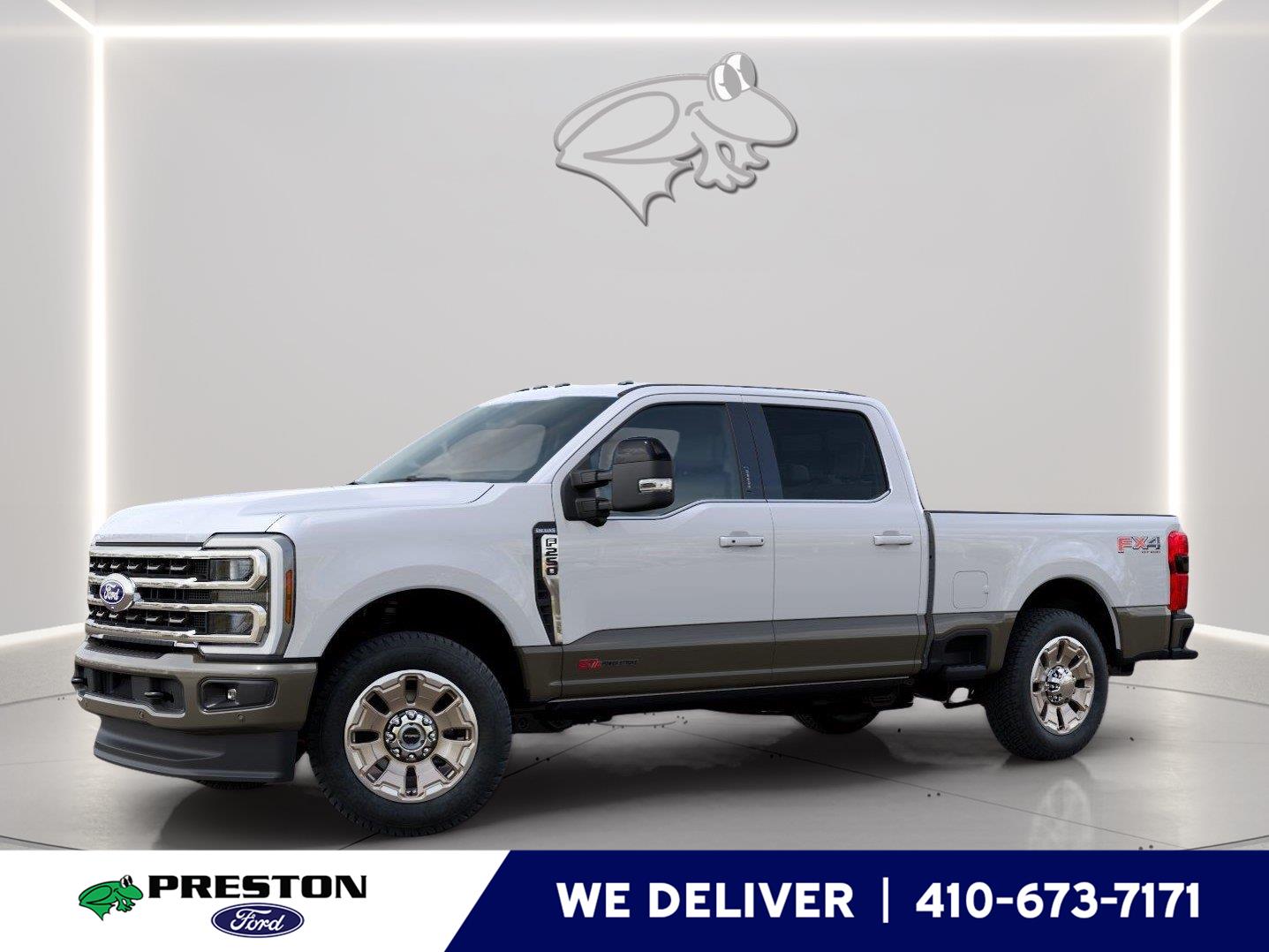 Star White Metallic Tri-Coat/Marsh Gray 2027 Ford F-250 Super Duty Pickup Truck Four-Wheel Drive Automatic