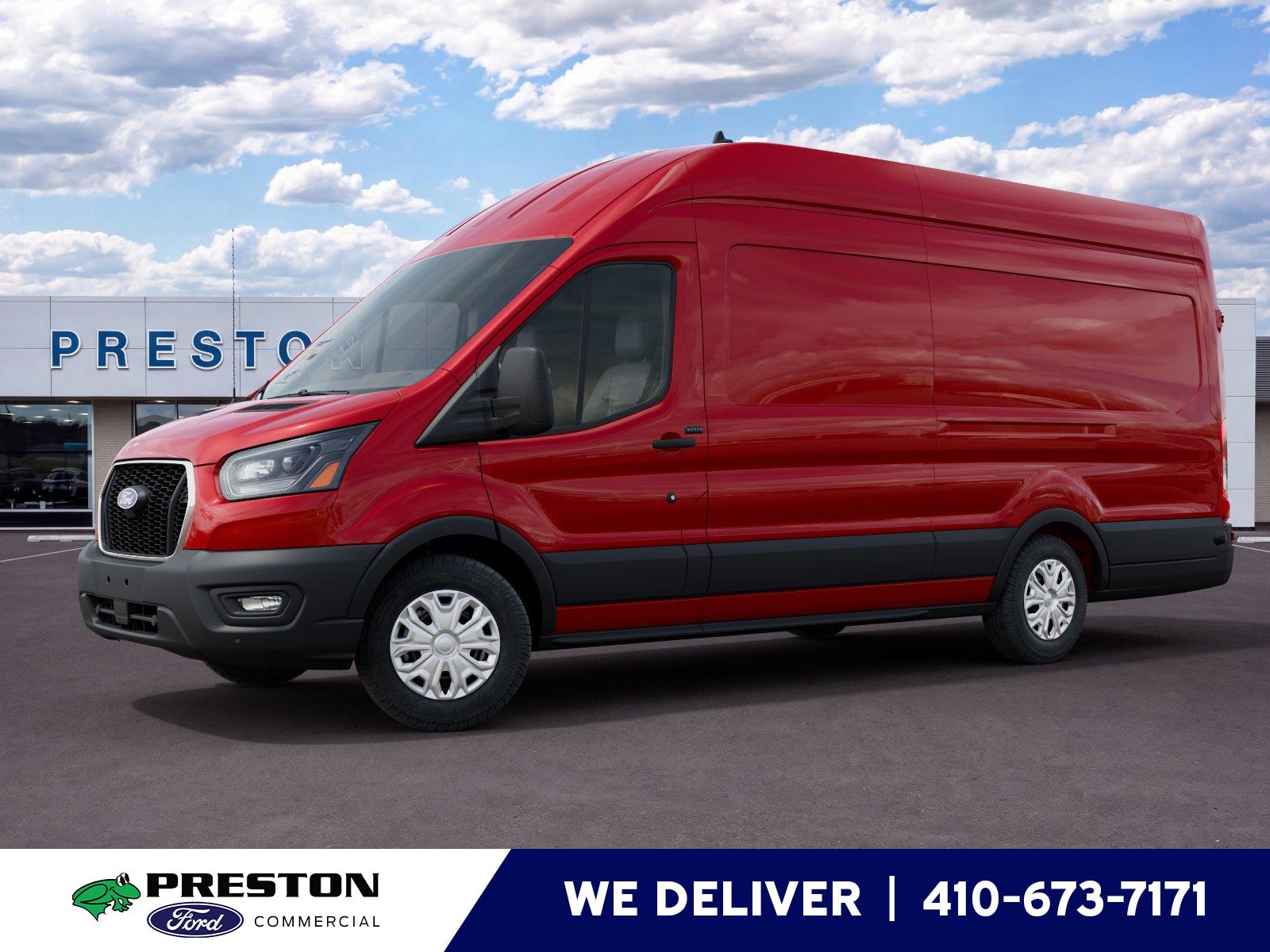 Race Red 2027 Ford Transit Cargo Van Rear-Wheel Drive Automatic