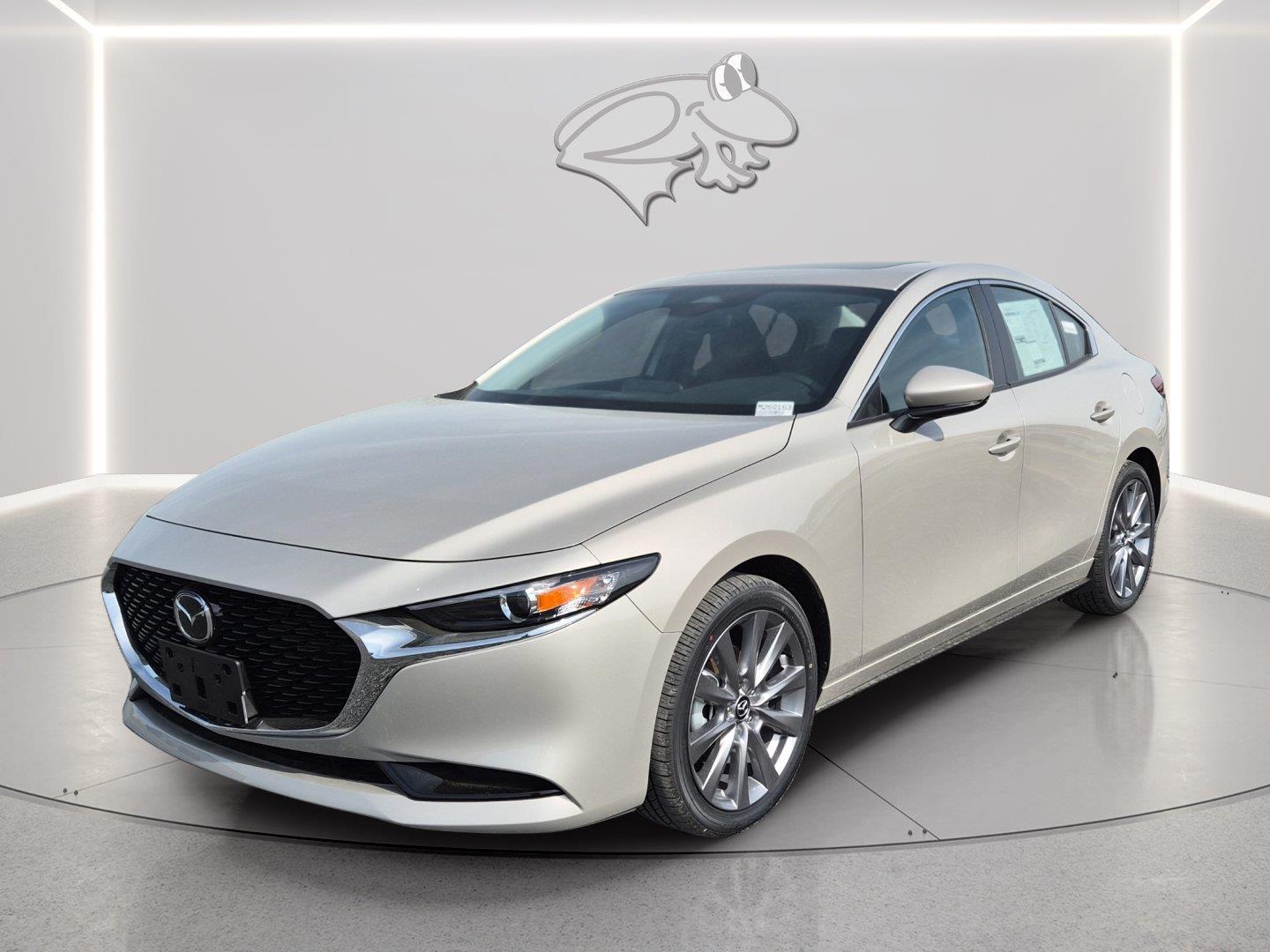 Gray (Platinum Quartz Metallic) 2026 Mazda MAZDA3 Sedan Front-Wheel Drive Automatic