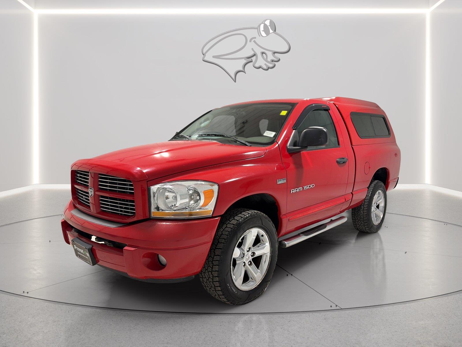 Flame Red Clearcoat 2006 Dodge RAM 1500 Pickup Truck Four-Wheel Drive 5-Speed Automatic