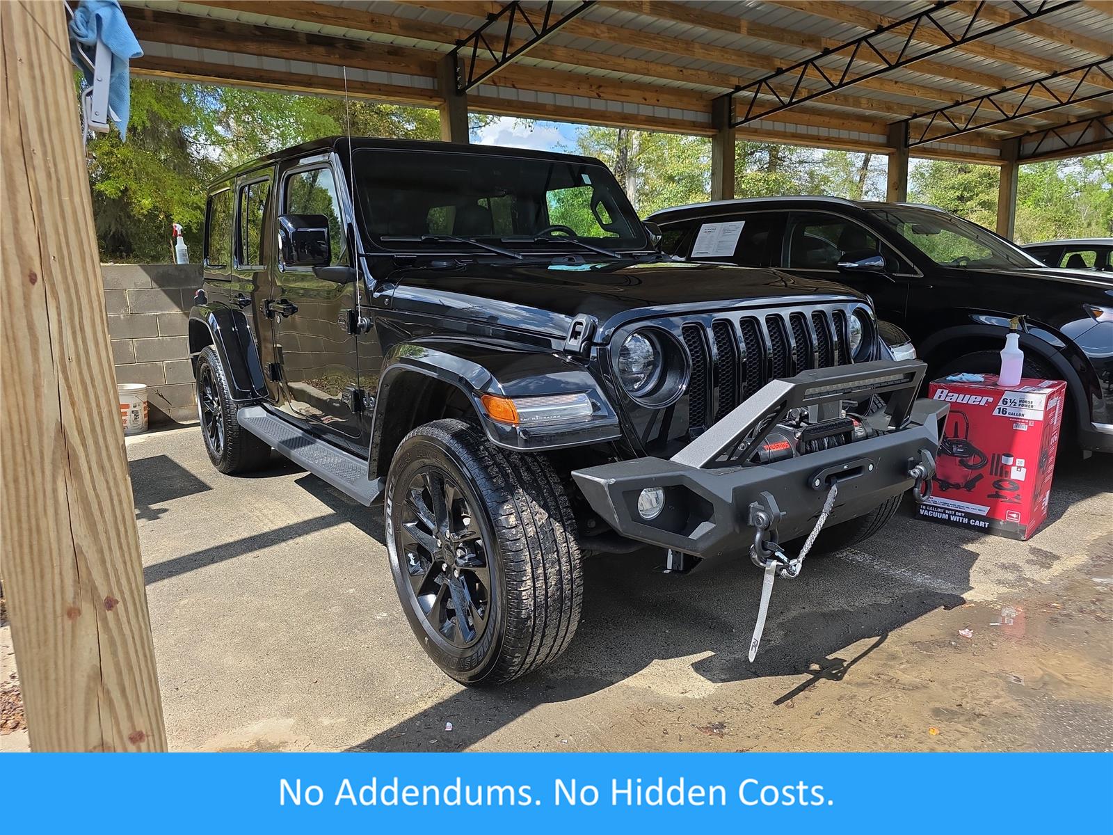 Black Clearcoat 2023 Jeep Wrangler High Altitude 4-Door 4WD SUV / Crossover Four-Wheel Drive 8-Speed Automatic