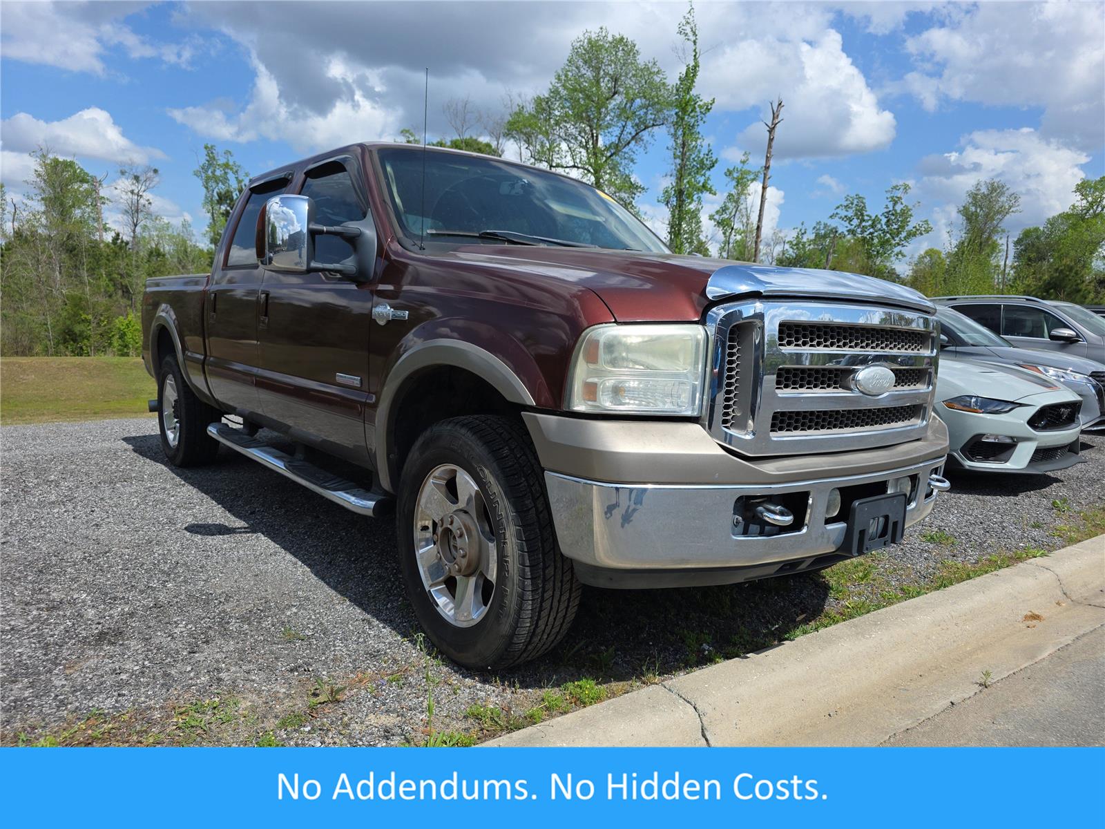 Dark Toreador Red 2007 Ford F-250 Super Duty Lariat Crew Cab 4WD Pickup Truck Four-Wheel Drive Automatic