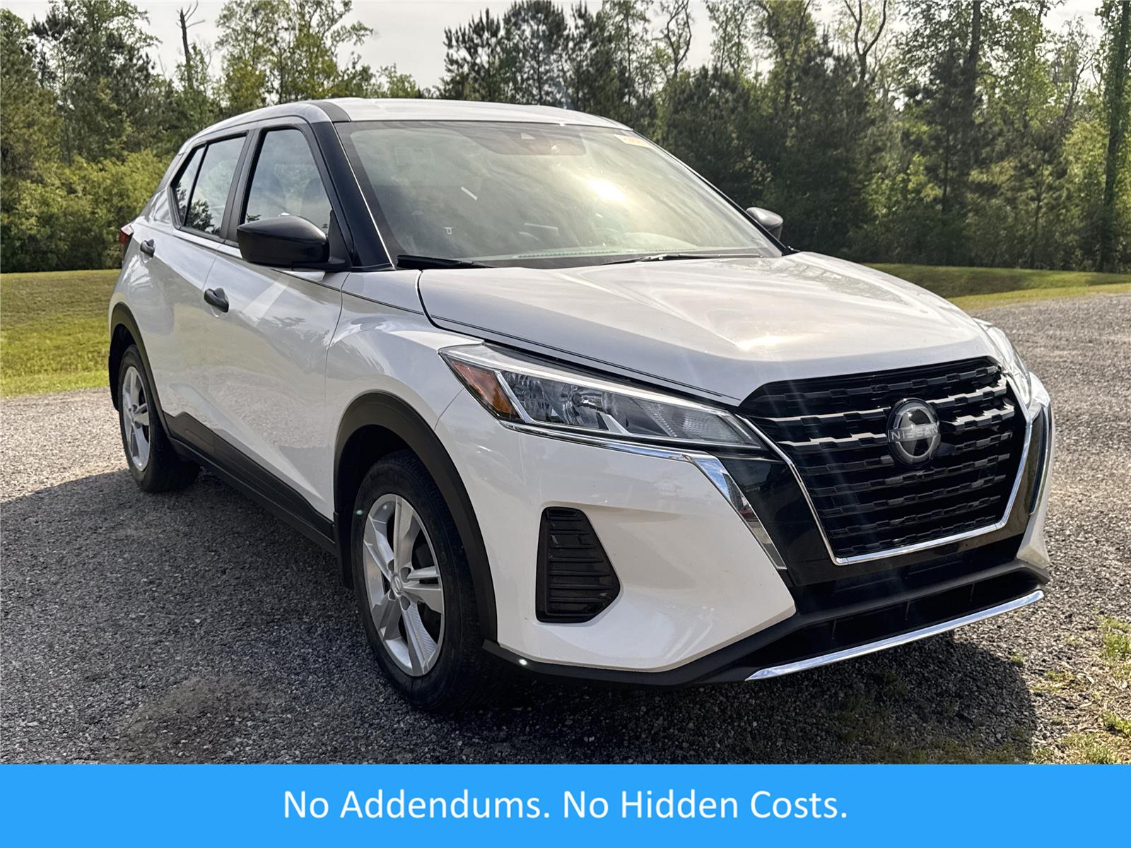 White (Fresh Powder) 2024 Nissan Kicks S FWD SUV / Crossover Front-Wheel Drive Continuously Variable Transmission