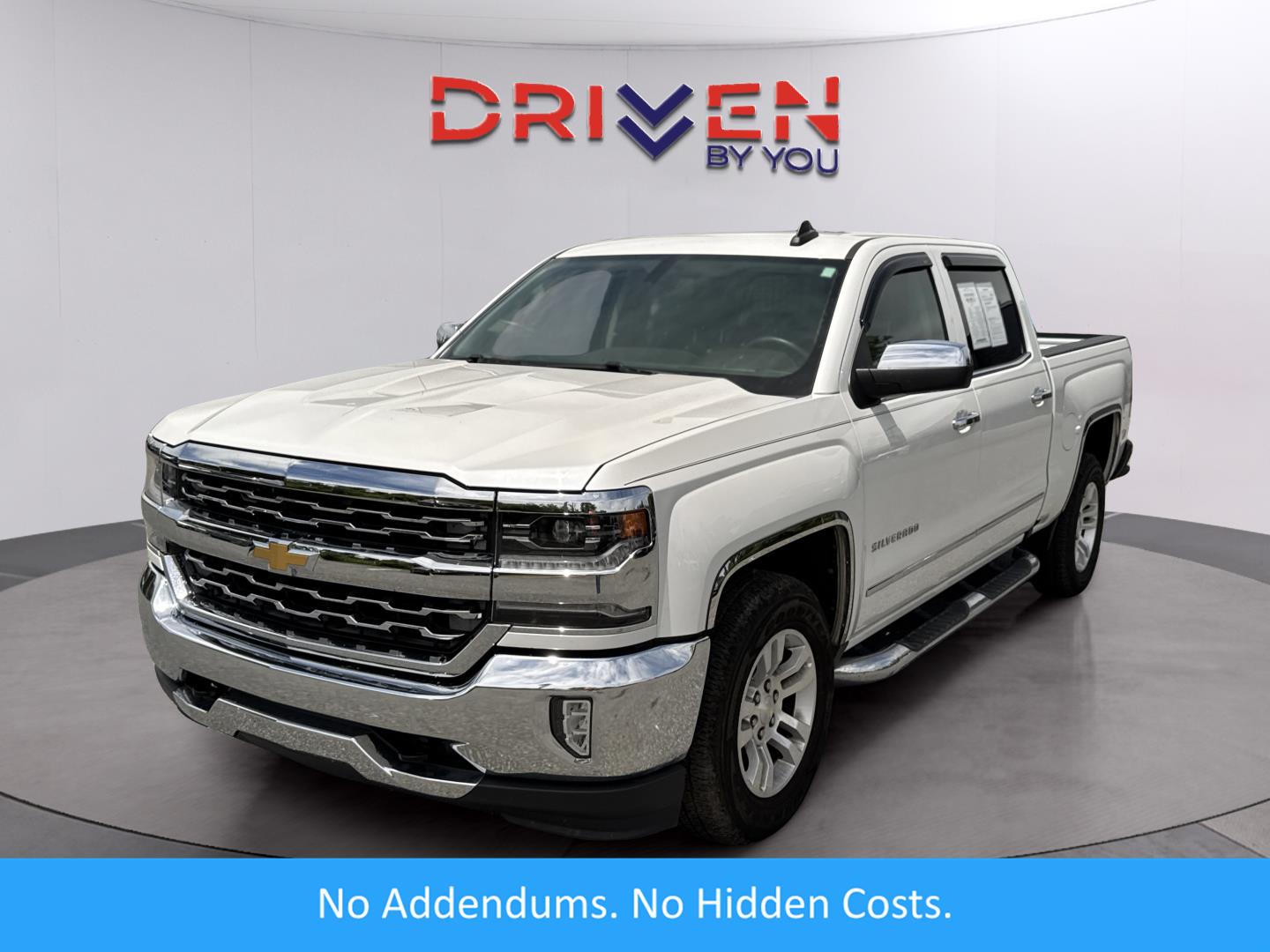 White (Iridescent Pearl Tricoat) 2016 Chevrolet Silverado 1500 LTZ Crew Cab RWD Pickup Truck 4X2 6-Speed Automatic