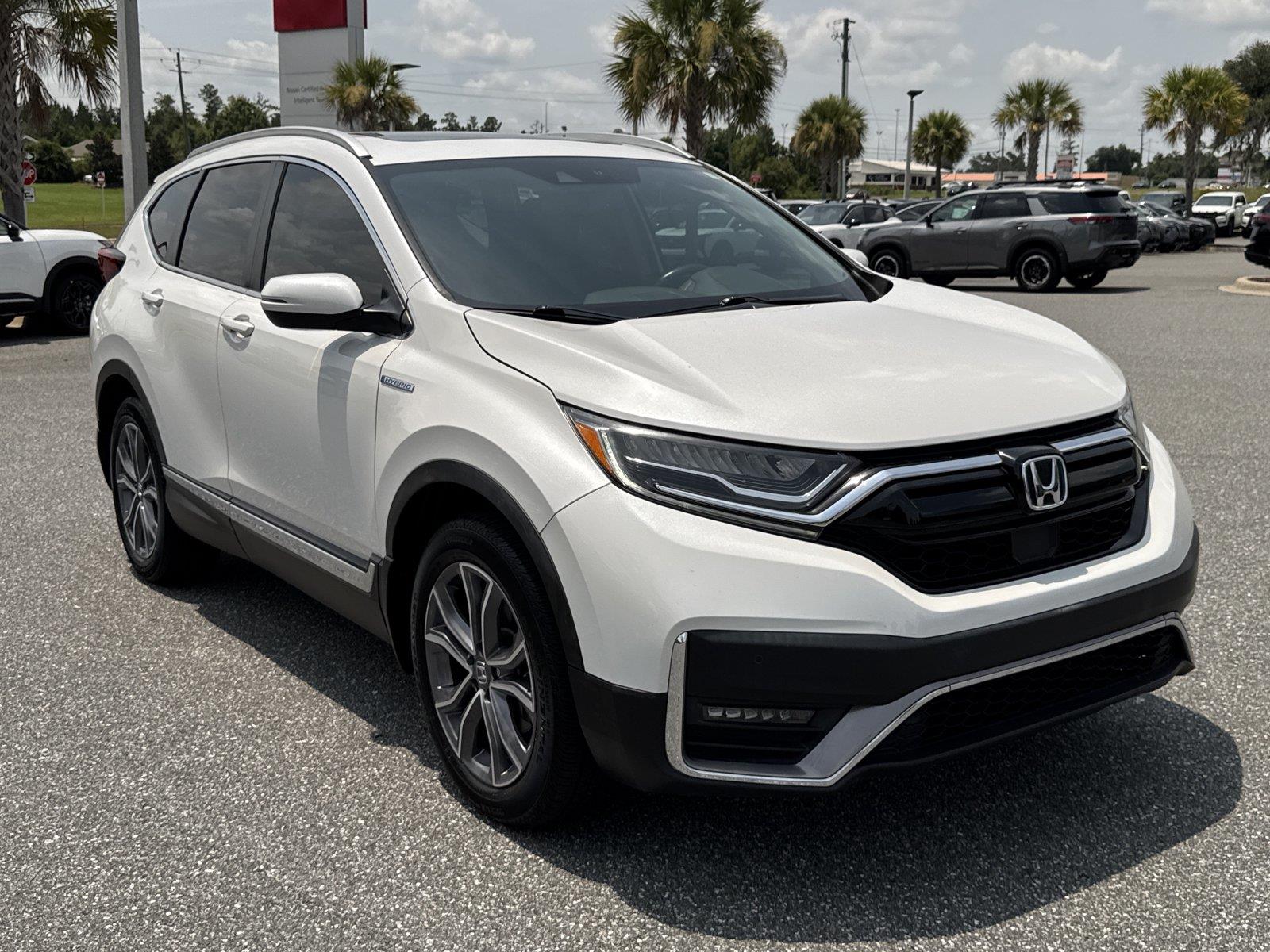 Platinum White Pearl 2022 Honda CR-V Hybrid SUV / Crossover All-Wheel Drive 1-Speed Dual Clutch