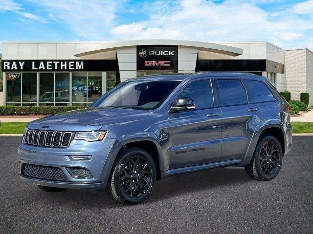 Slate Blue Pearlcoat 2021 Jeep Grand Cherokee SUV / Crossover Four-Wheel Drive 8-Speed Automatic